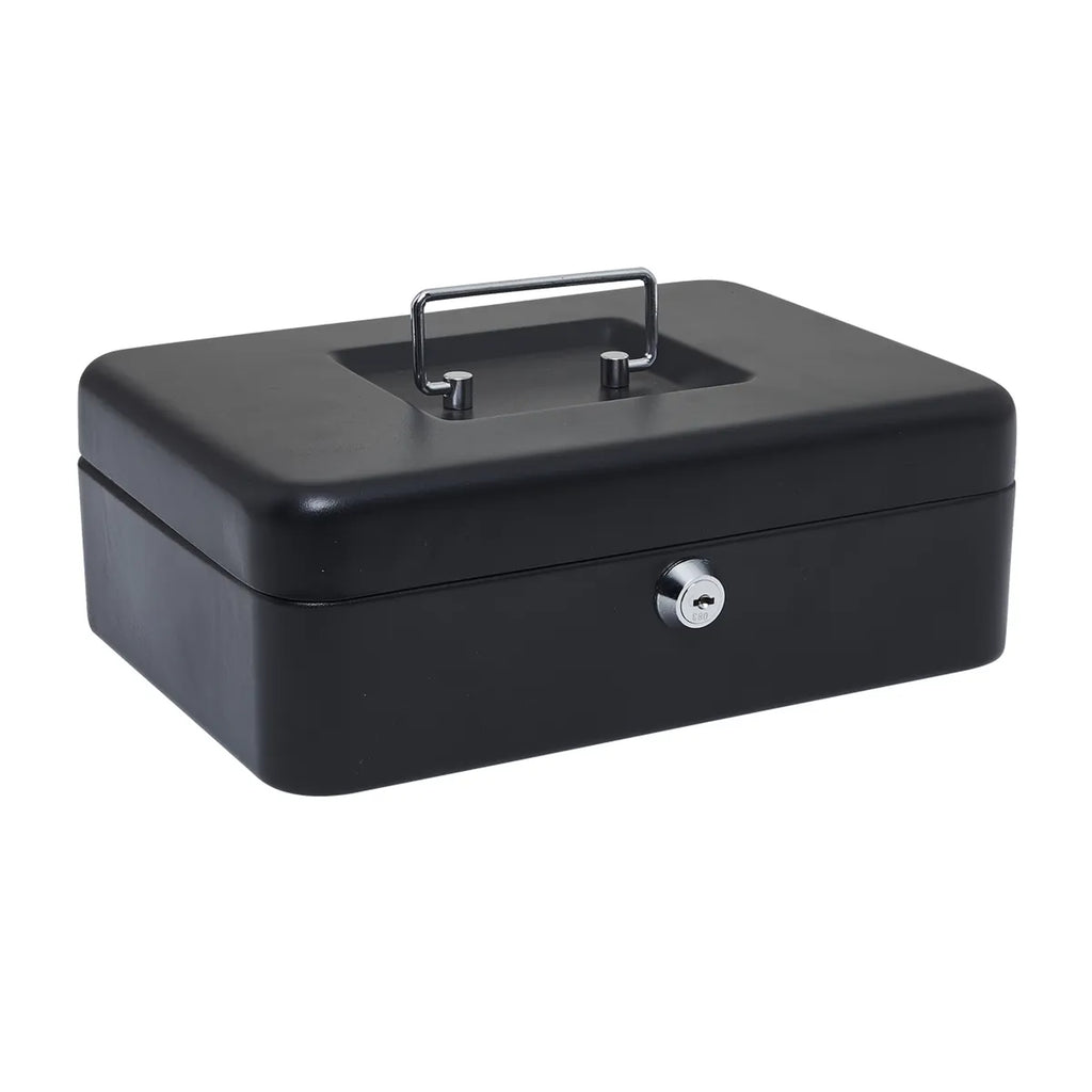 Metal Cash Box with Key Lock for Coins and Banknotes