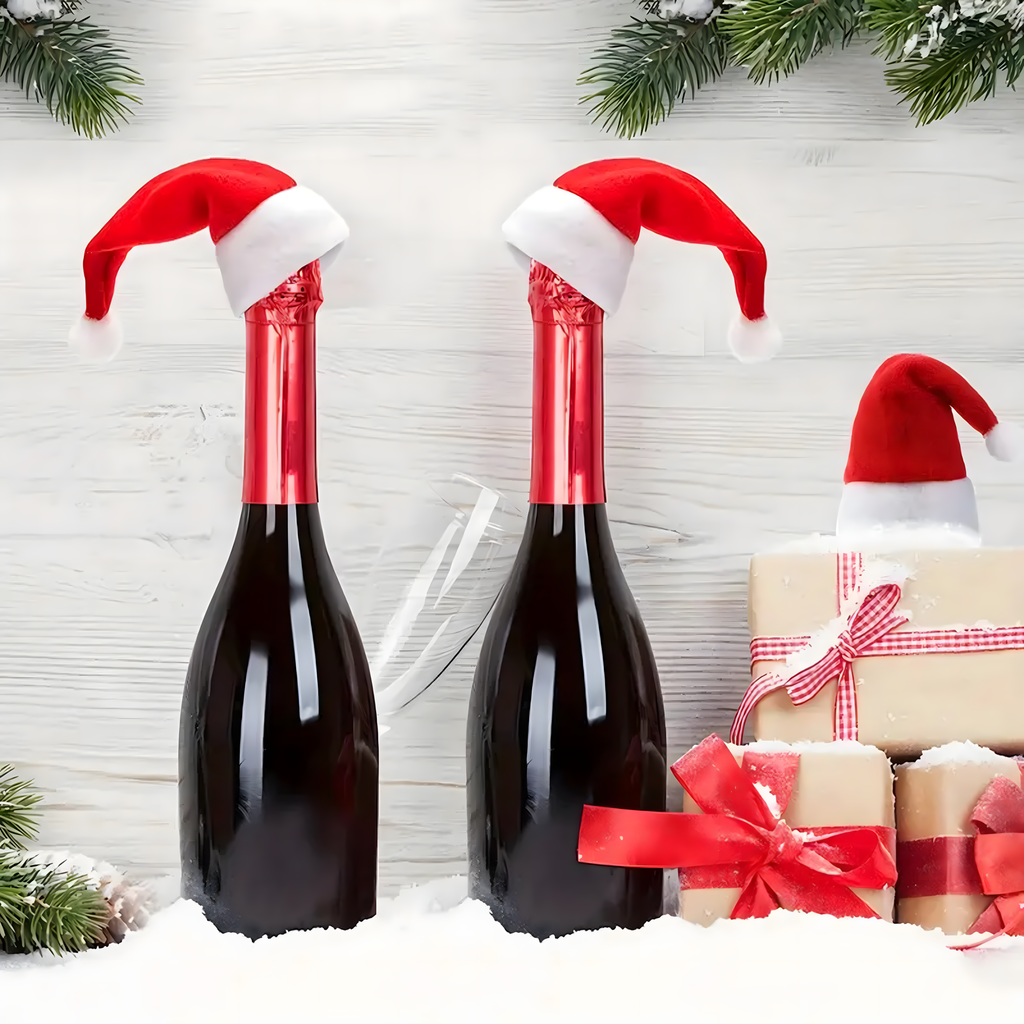 12x Jõuluteemalised söögiriistade kotid, jõulukate, jõuluvana müts