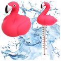 Floating Pool Thermometer Flamingo with String 20.6 x 7.8 cm