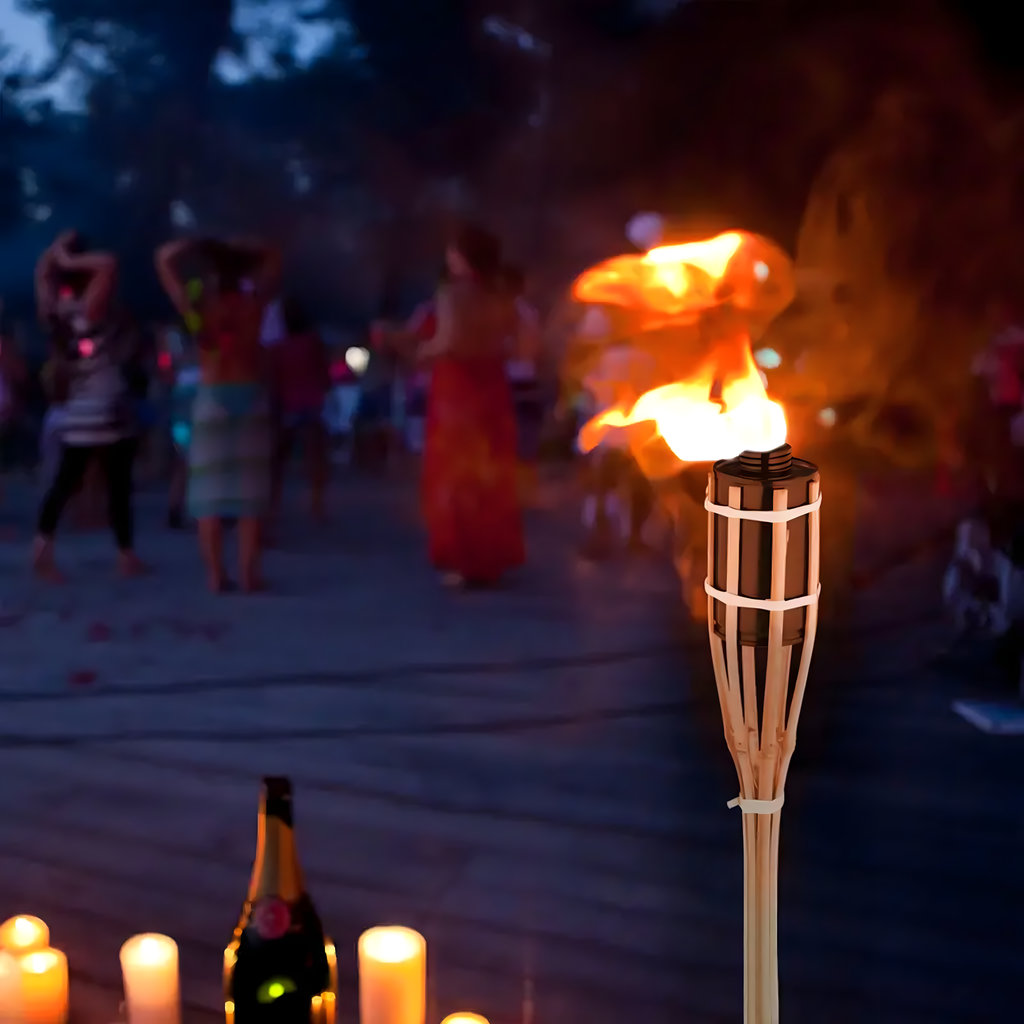 Bambusest aiatõrvik 90 cm dekoratiivne sääskede, koide, kärbeste vastu 100 tk