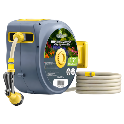 35 tk – Automaatne seinale paigaldatav aiavoolikurull 1/2″ 20 m - RC-K-2216-15598