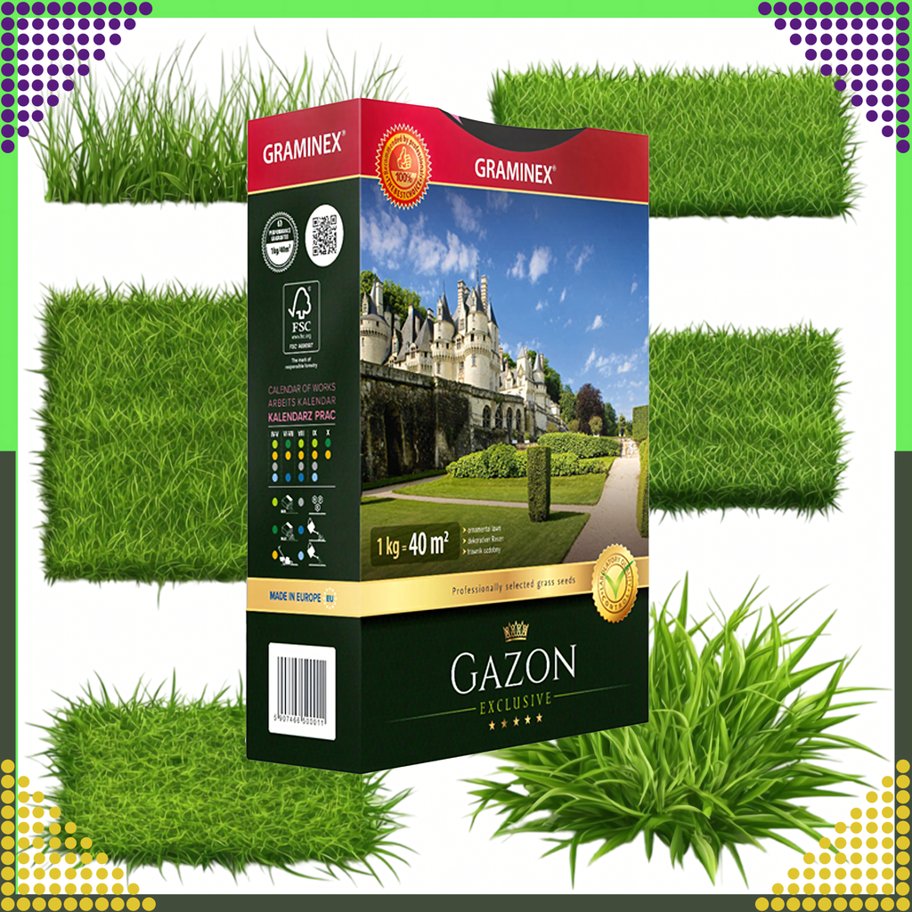 Premium muruseemned muru rajamiseks ja ülekülviks GAZON 1kg 40m