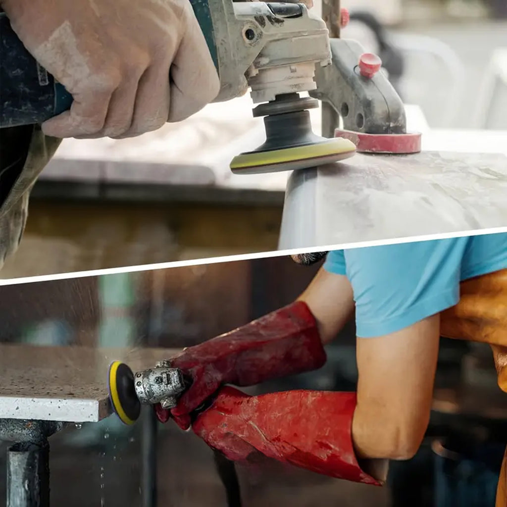 10x Diamond Polishing Disc 80mm for Grinding Porcelain Tiles with Velcro 300