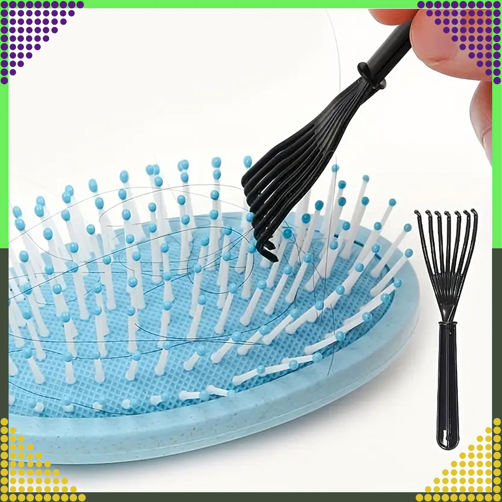 Grabki tööriist juukseharjade ja kammide puhastamiseks