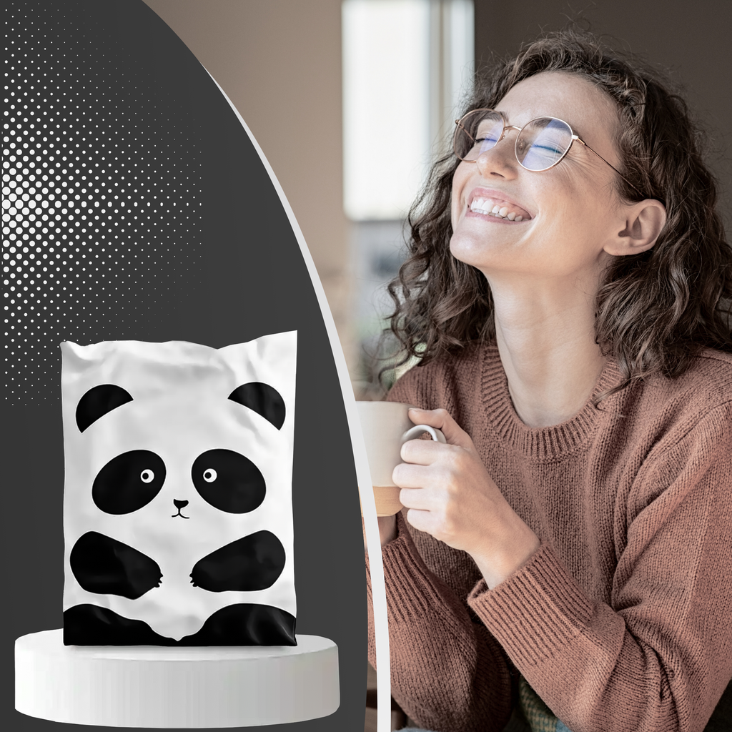 Tugevad kullerposti kotid 255x370 mm Panda 50 tk