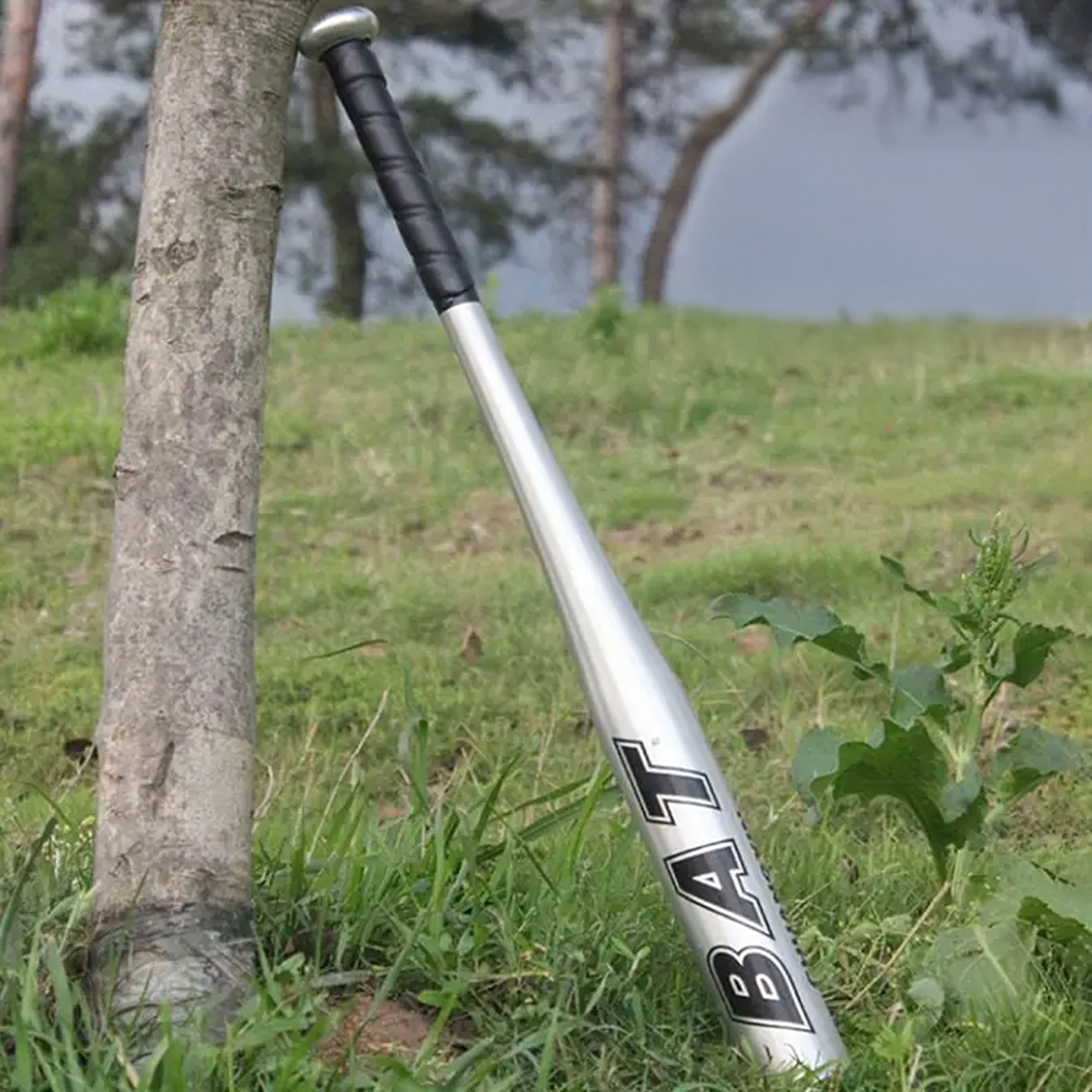 Pesapallikurikas alumiiniumist 25" 64cm tugev treening hõbedane