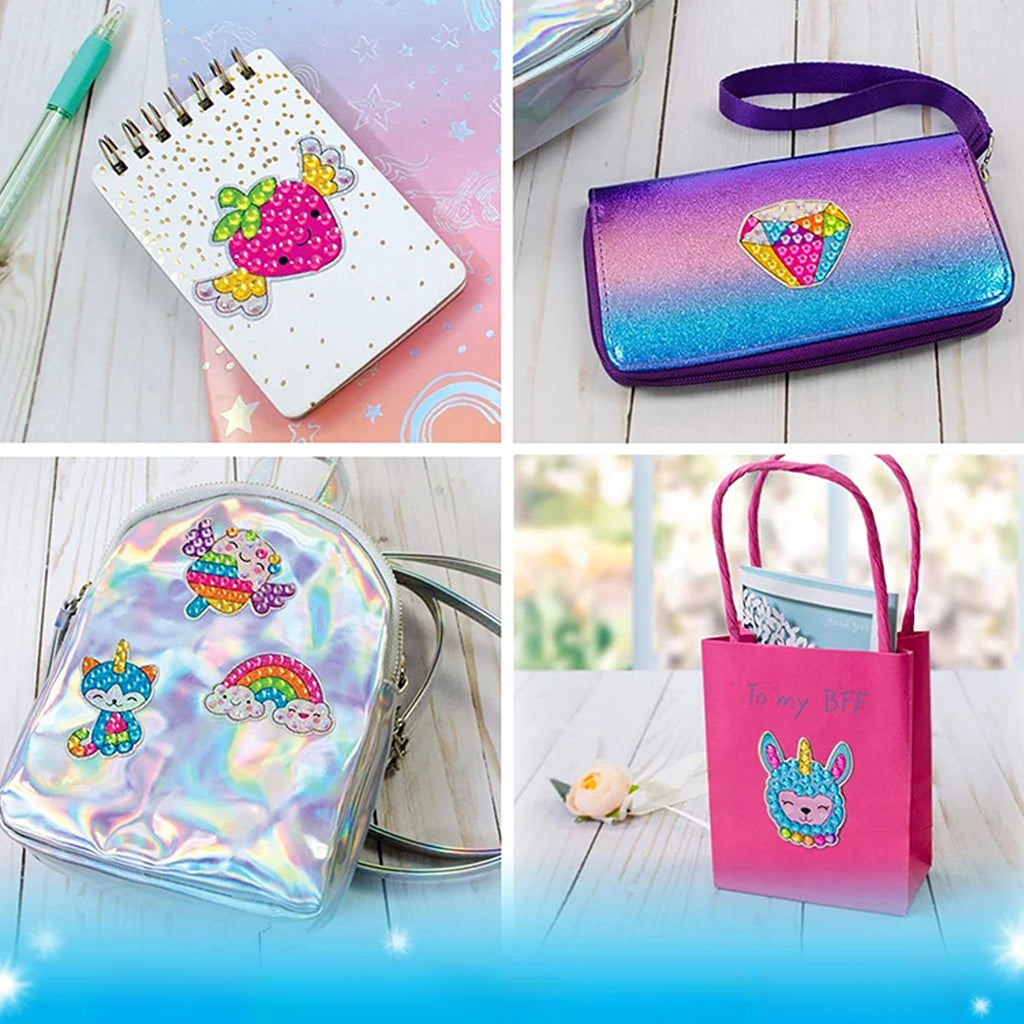 Teemanttikand, teemantkleebised, 5D mosaiikpulgad lastele, komplekt