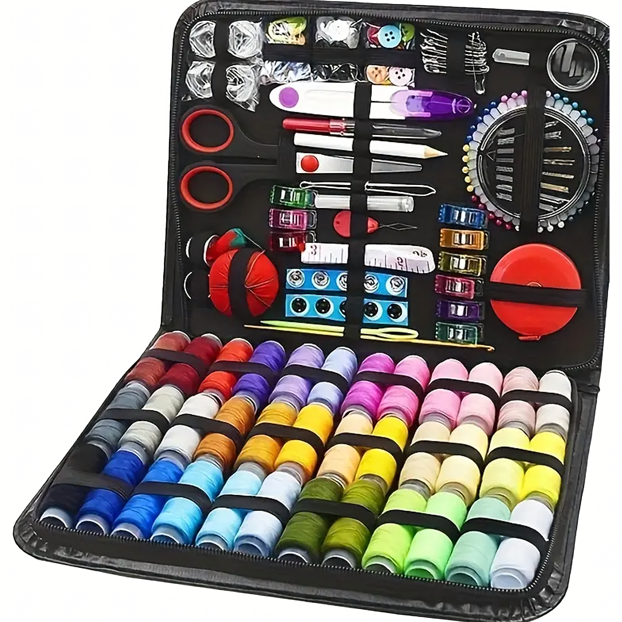 Professionaalne õmbluskomplekt 229 tk koos karbiga