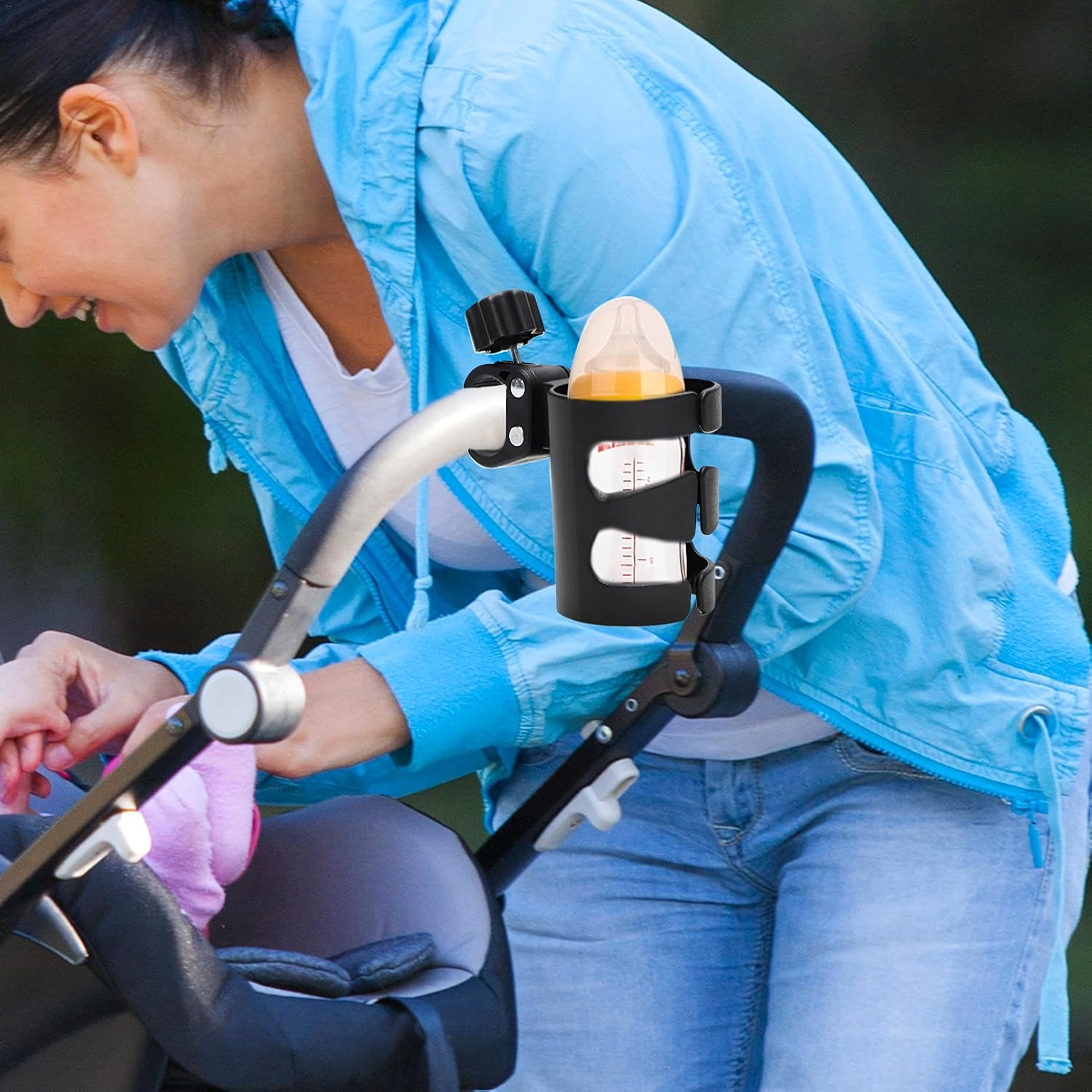 Joogi, tassi, pudeli korraldaja hoidik universaalsele jalgratta kärule