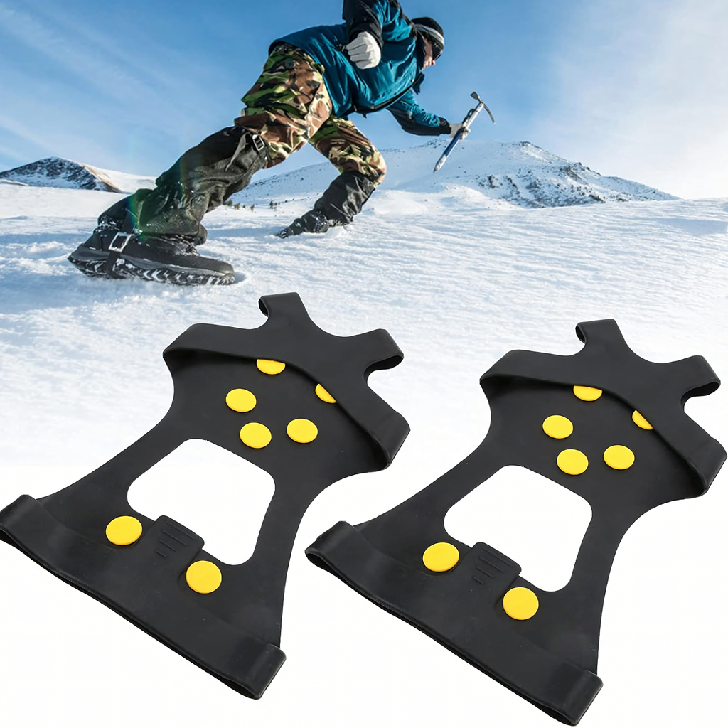 Anti-Slip Shoe Crampons with Metal Spikes Size 39-44