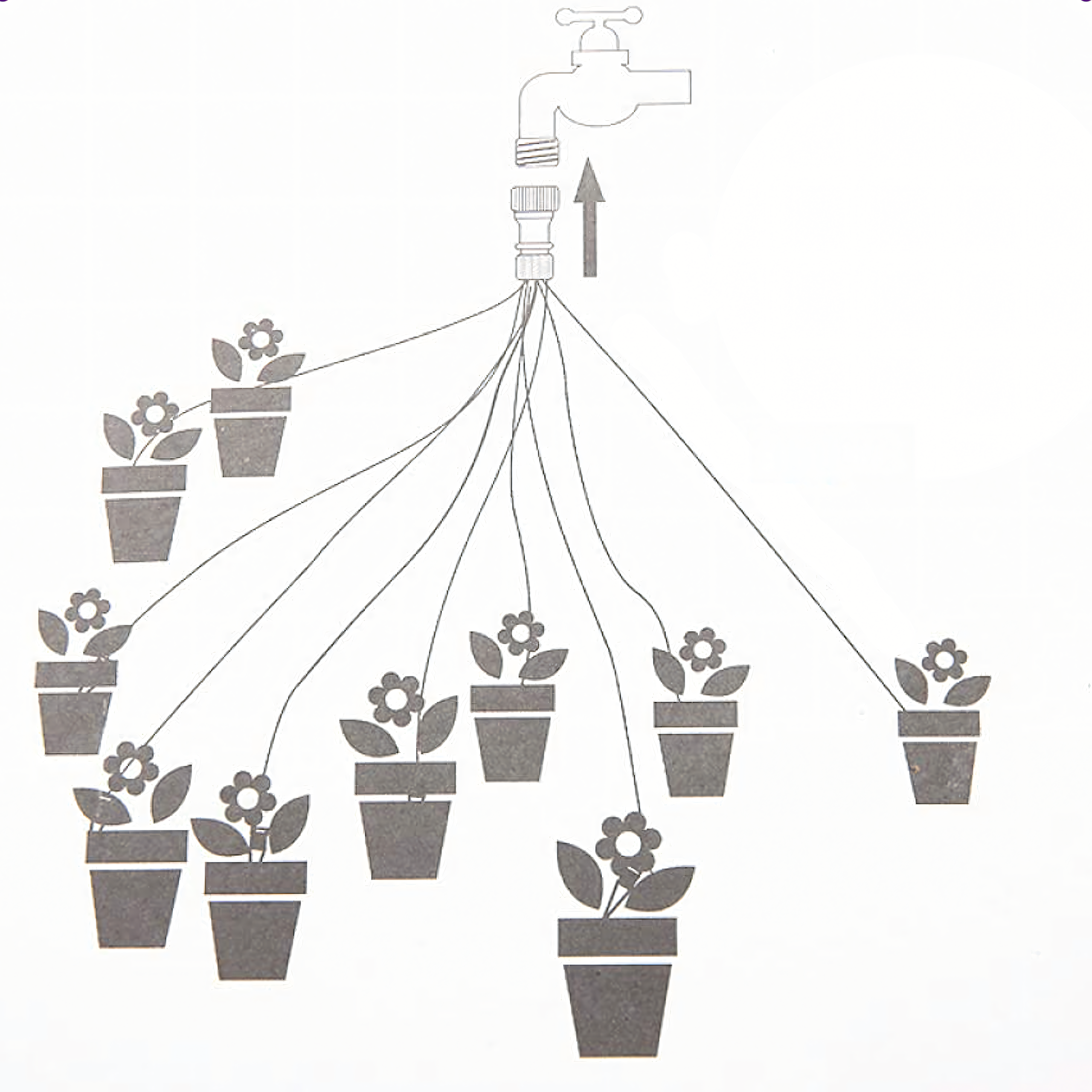 Automatic Drip Irrigation System Set for Garden Plants and Lawn