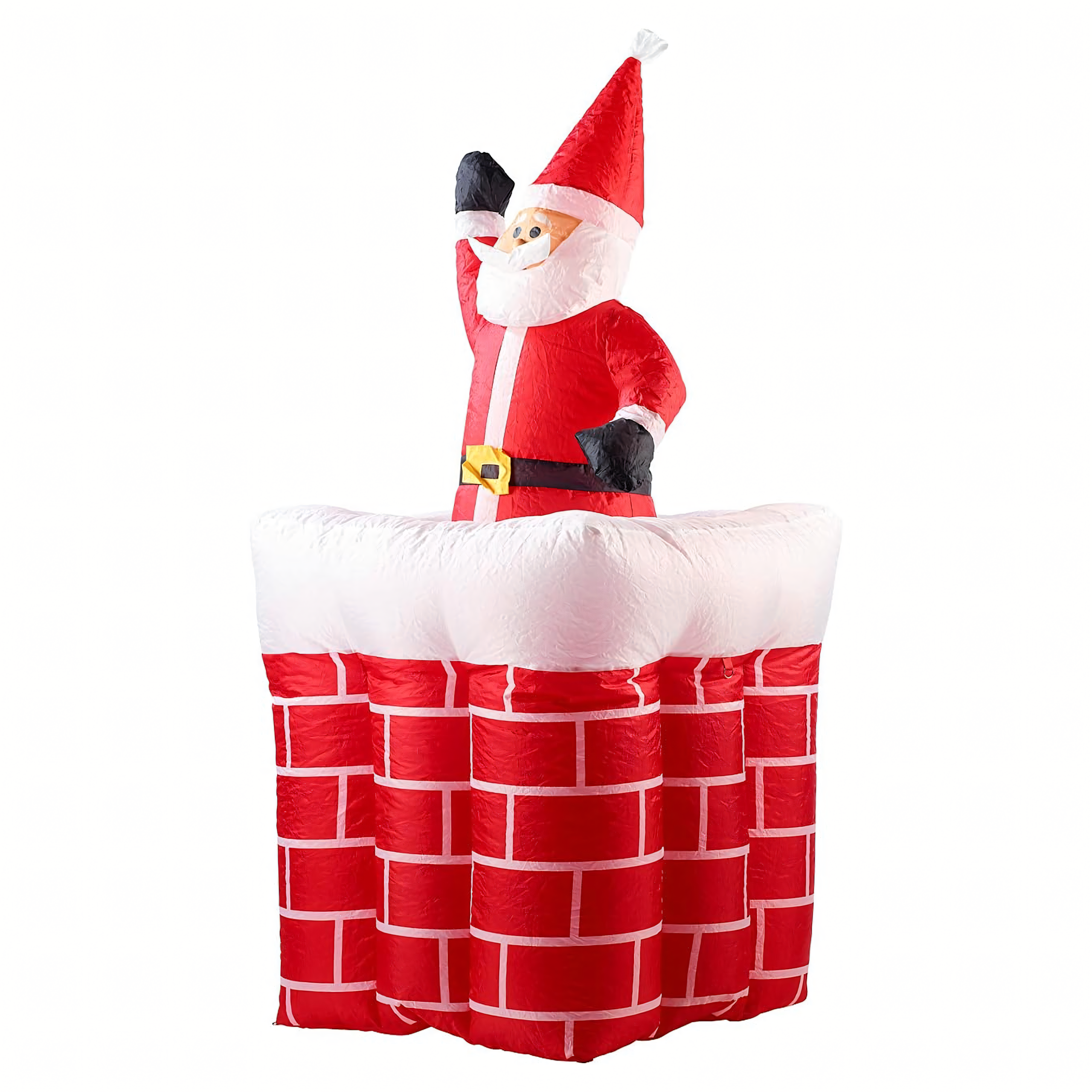 Täispuhutav jõuluvana korstnas, liigutatav, valgustatud LED, 160 cm