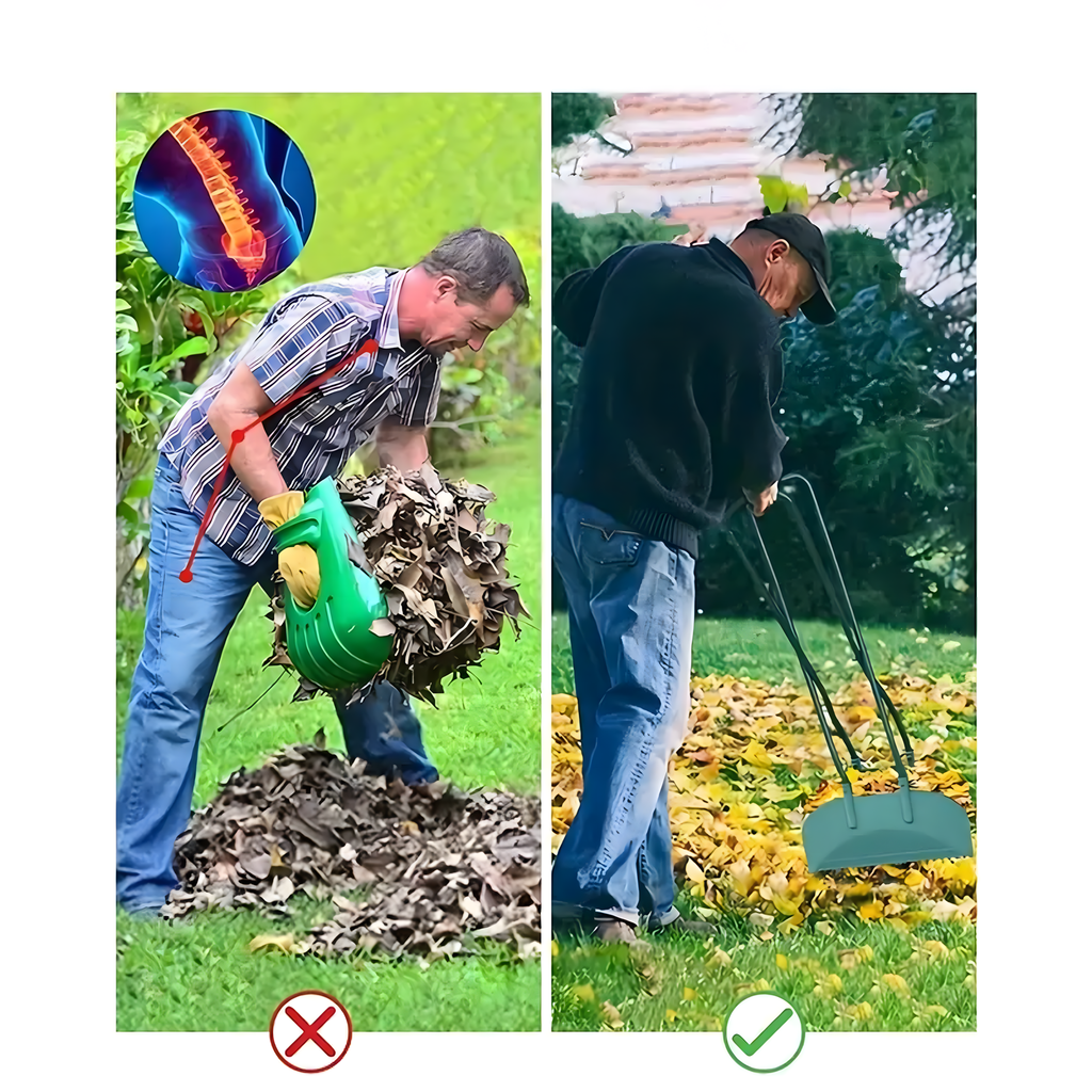 Ergonomic Leaf Grabber Rake for Leaf Collection