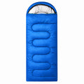 180x Mummy Sleeping Bag 2-in-1 210×70cm Warm Hooded Quilt Blue