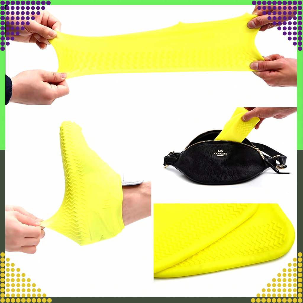 Waterproof Rain Shoe Covers Anti-Slip Wellington Boots L