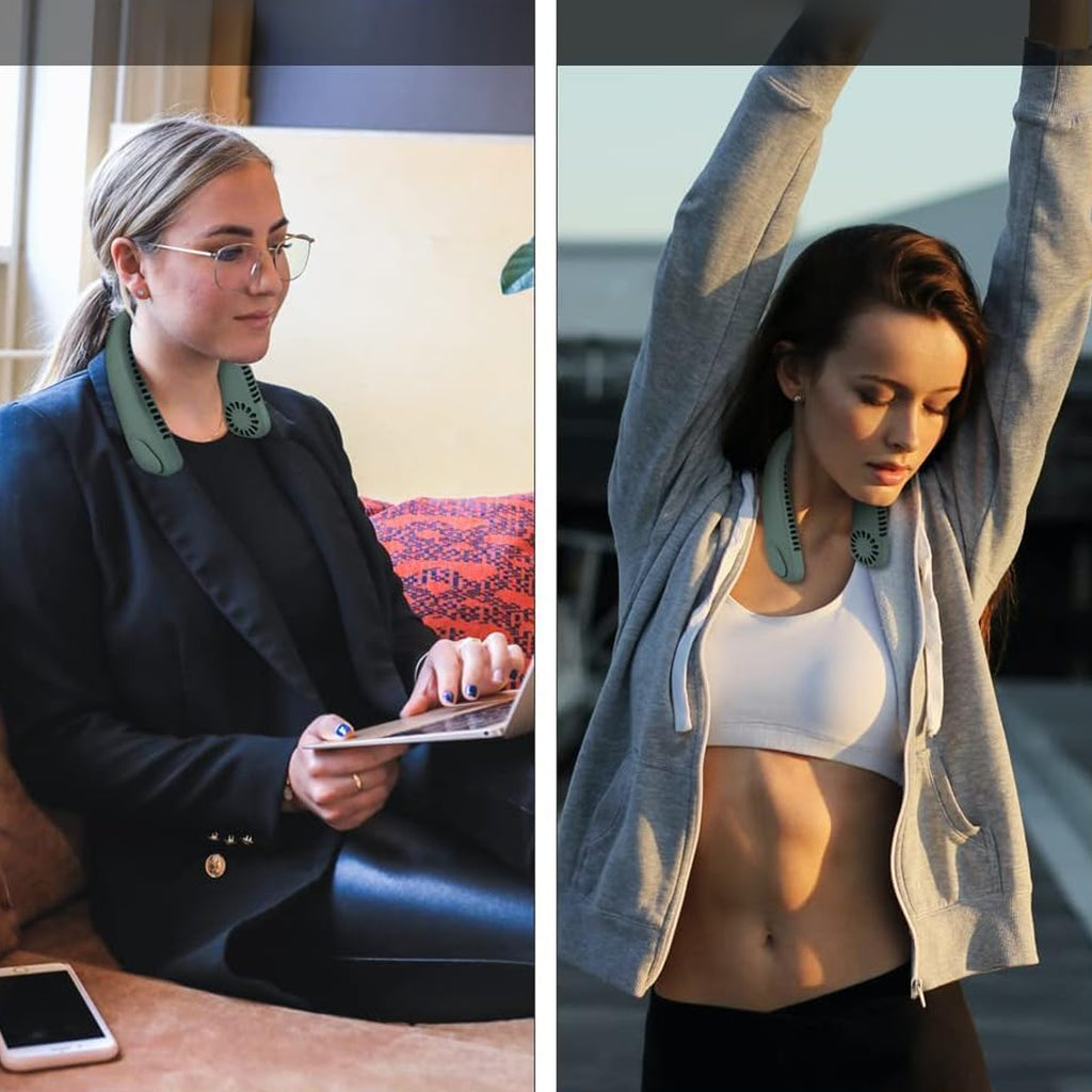 Kaasaskantav õhukonditsioneeri kaelaventilaator Mini ventilaator Jahutusventilaator