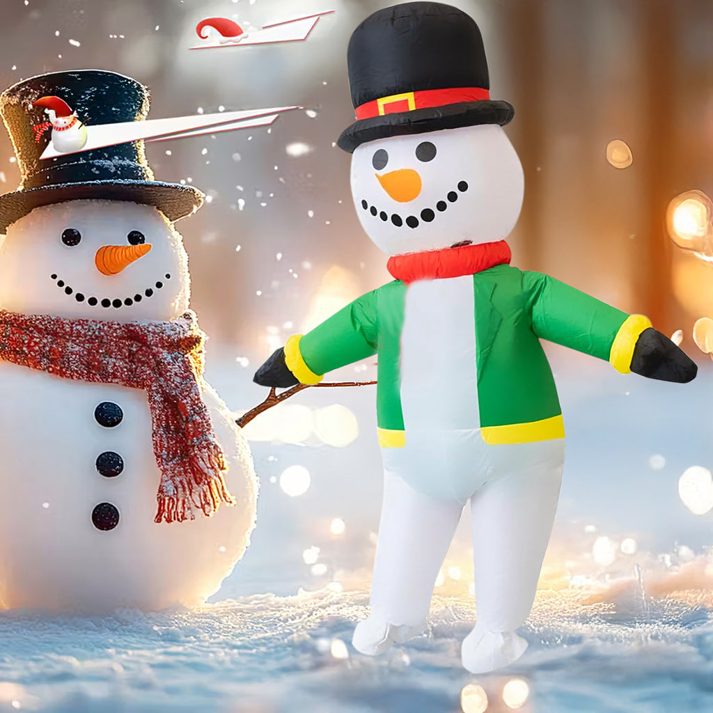 Täispuhutav kostüüm Lumememme kostüüm Suur täispuhutav lumememm pidudeks ja pühadeks