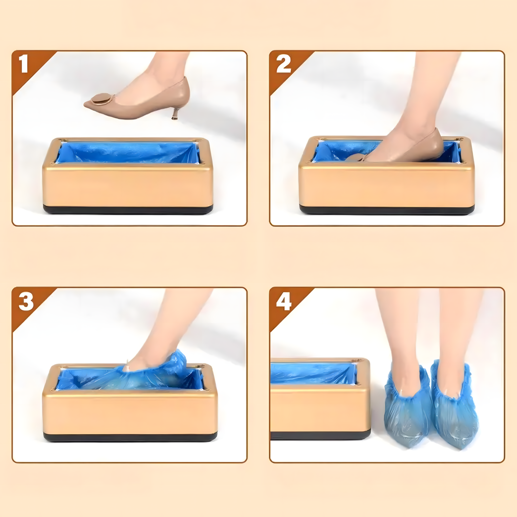 Automatic Shoe Cover Dispenser Container Feeder + 20 Bags