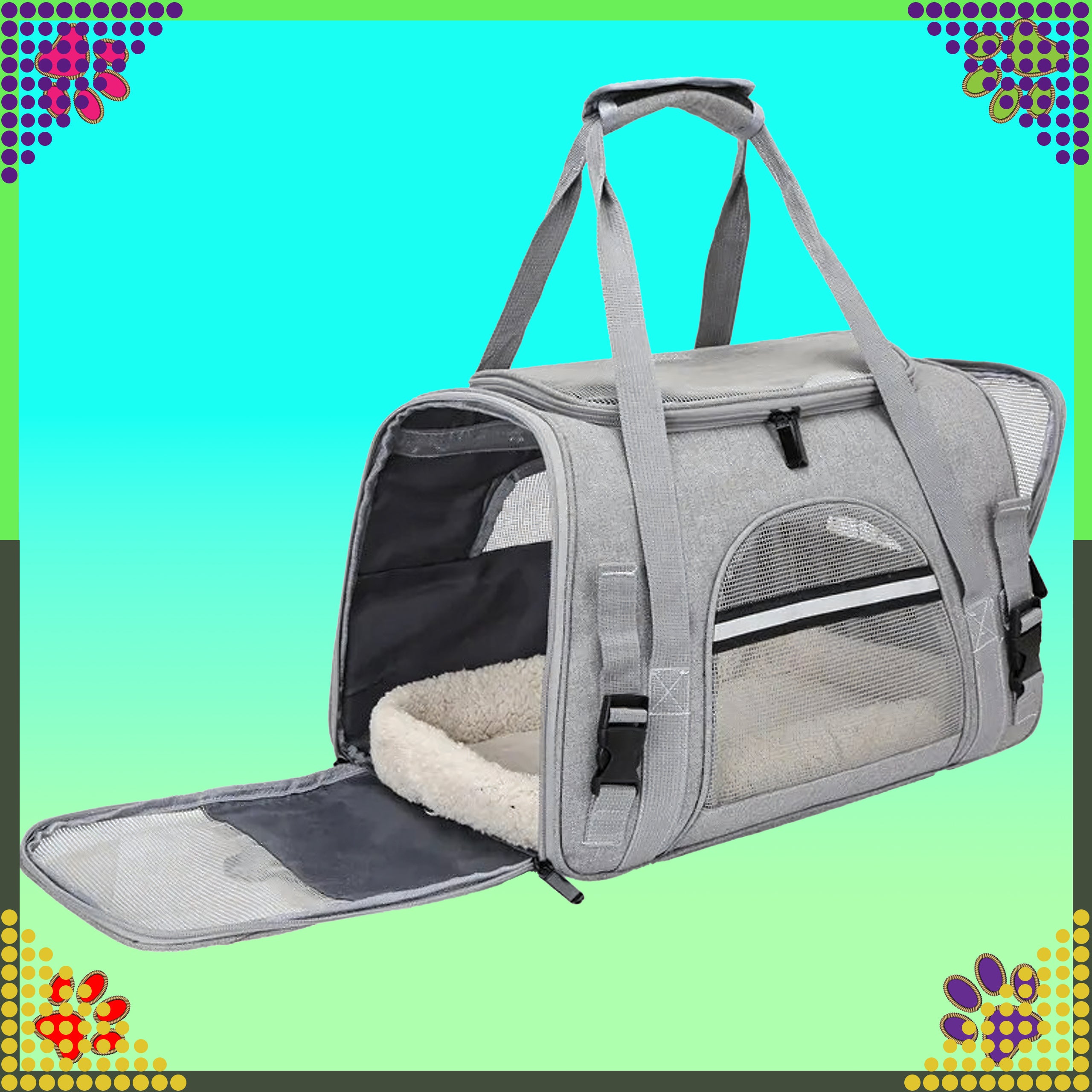 Suur transpordikott koera, kassi, jänese ja teiste loomade aedikule, autosse