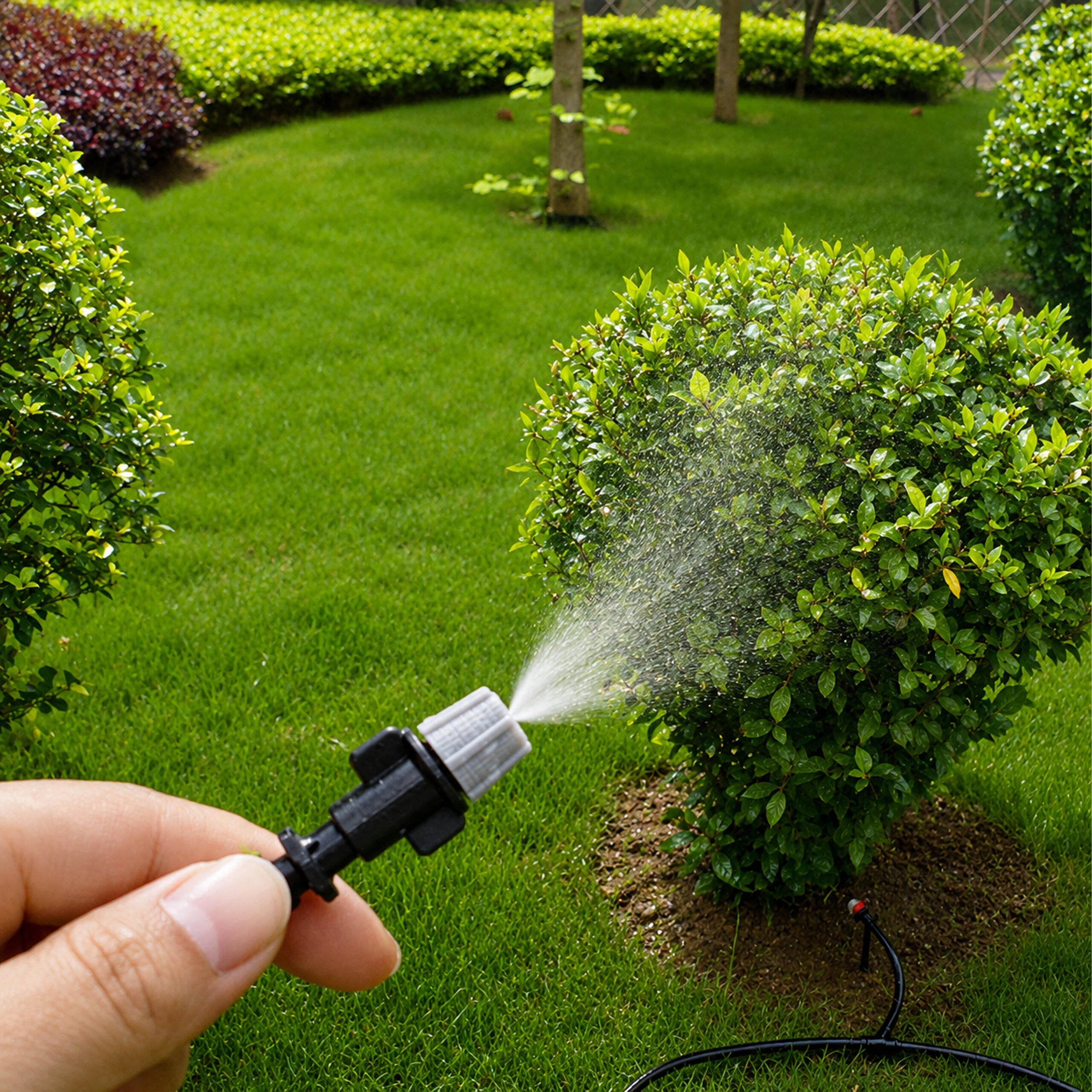 15m Garden Water Curtain Drip Irrigation Set with Sprinkler