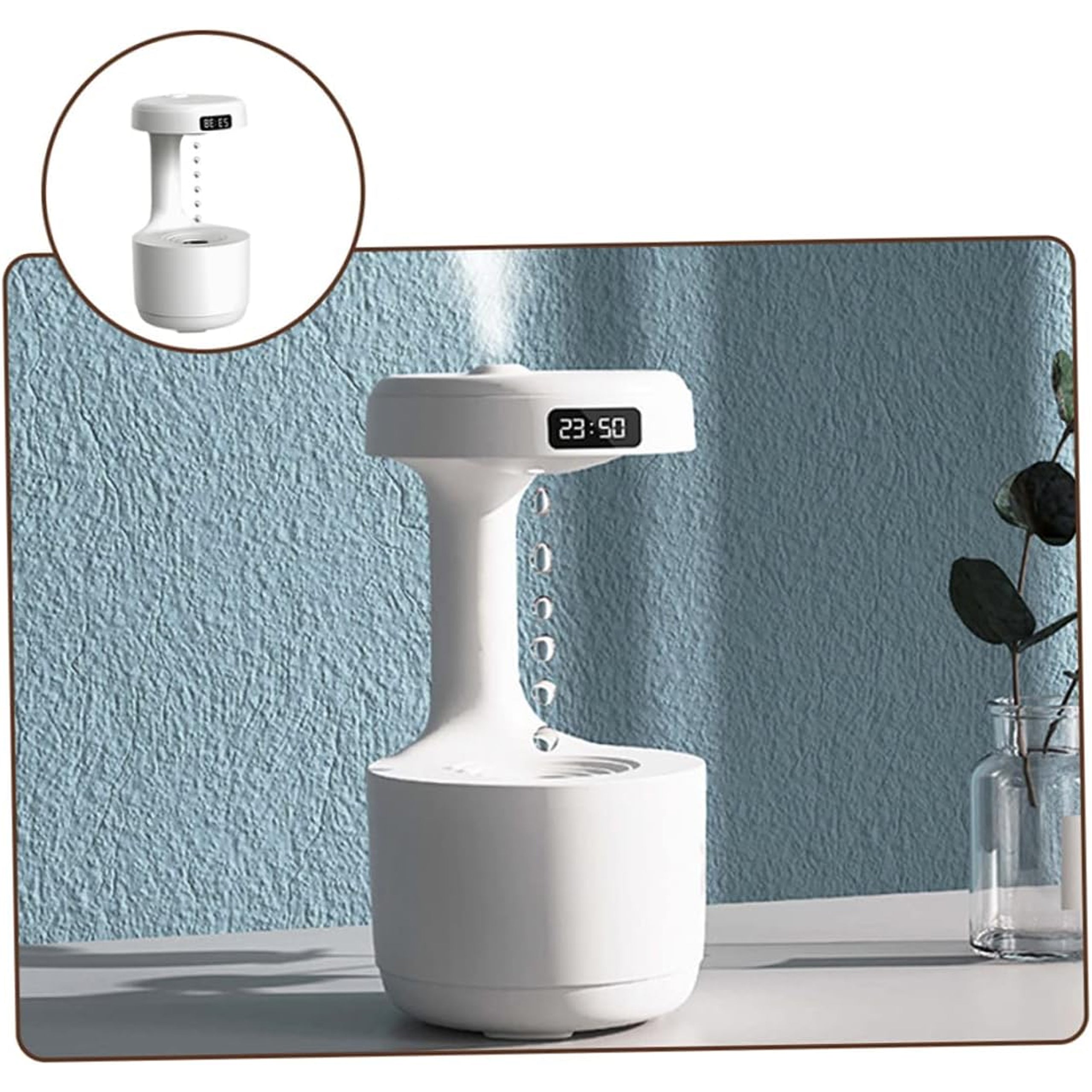 Õhuniisuti Õhupuhasti Antigravitatsiooniline Difusor Öölamp 800ML