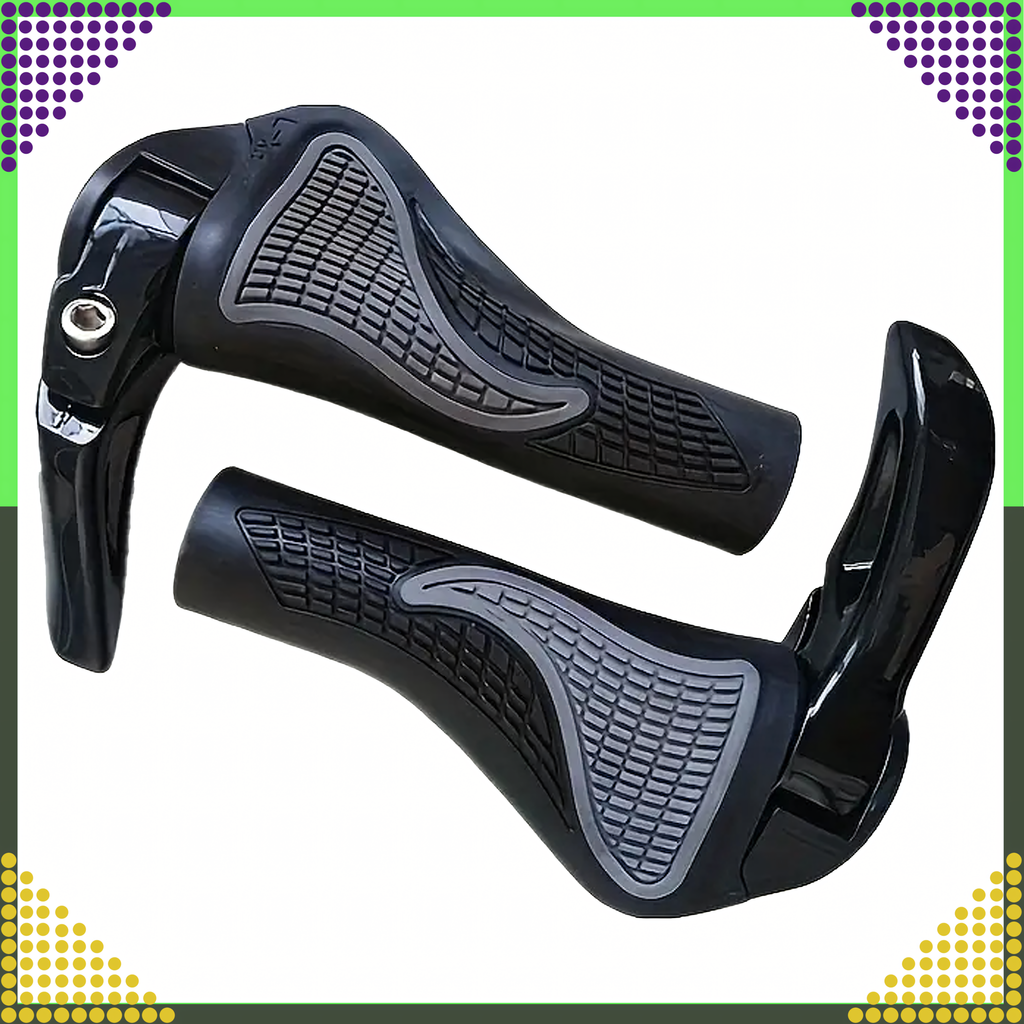 Ergonomic Bicycle Handlebar Grips with Horns 2pcs