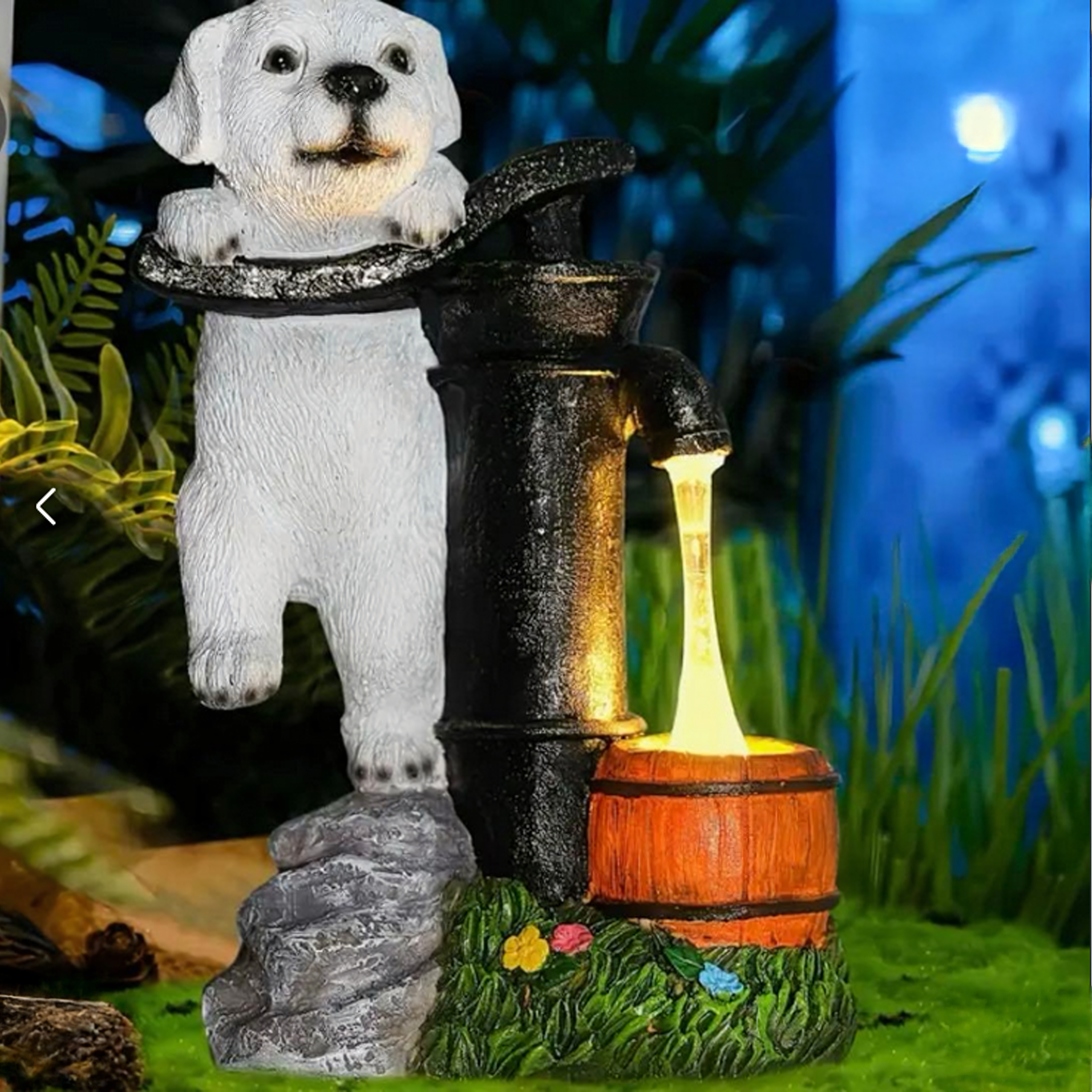 Decorative Solar Garden Lamp LED Puppy Dog