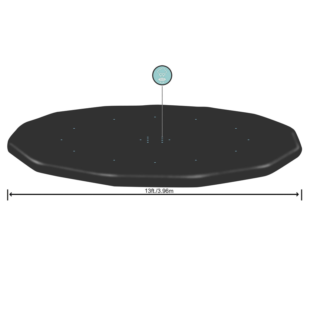 Bestway 58292 PVC basseinile kaitsekate, presendist, Ø 396cm, Black, ümmargune