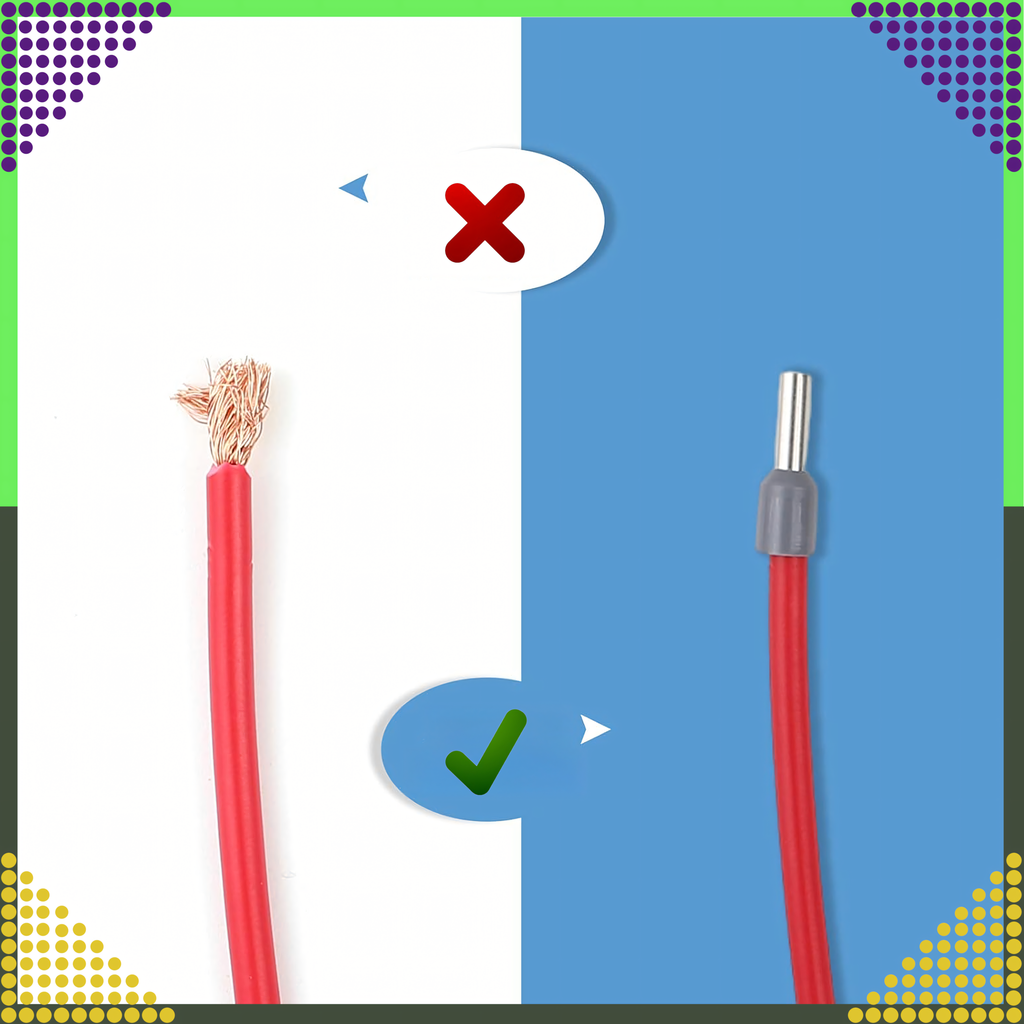 Isolatsiooniga kaablikingad 1200 tk värvides