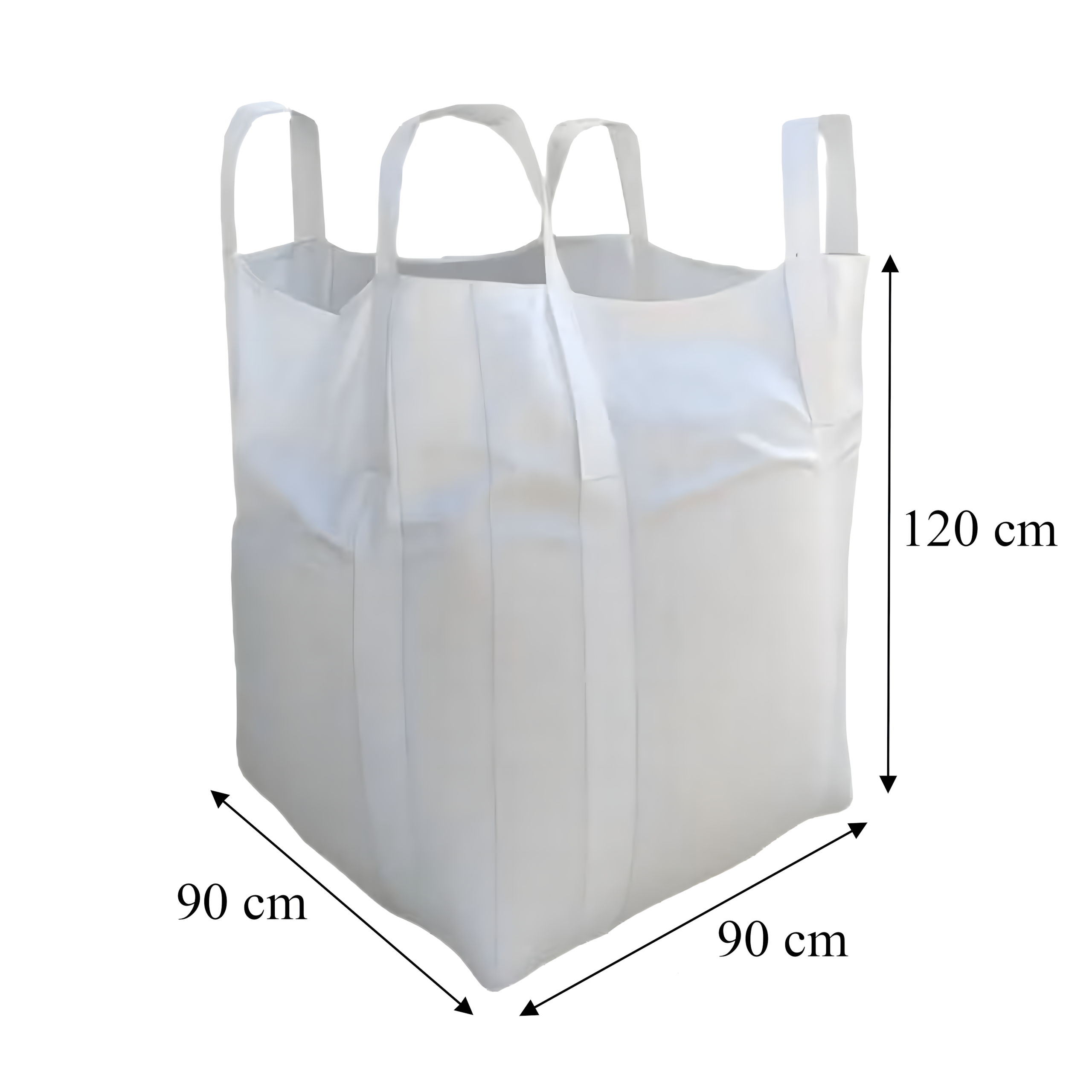 Big Bag konteinerkott 90x90x120 cm ehitusjäätmete, teravilja, liiva jaoks 1000 kg