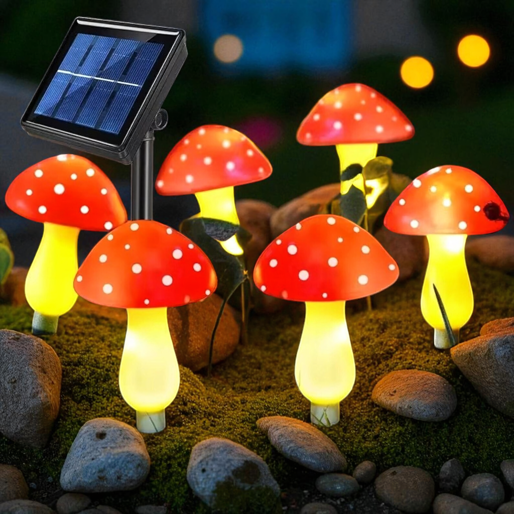 Päikesepatareiga aiaseene LED-tuled 5.5m 8 tk