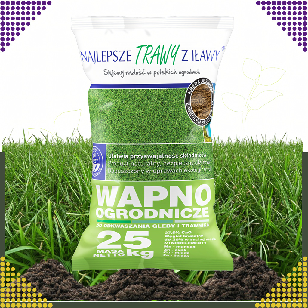 Premium Lime for Soil and Lawn Deacidification Fertilizer 25kg Bag