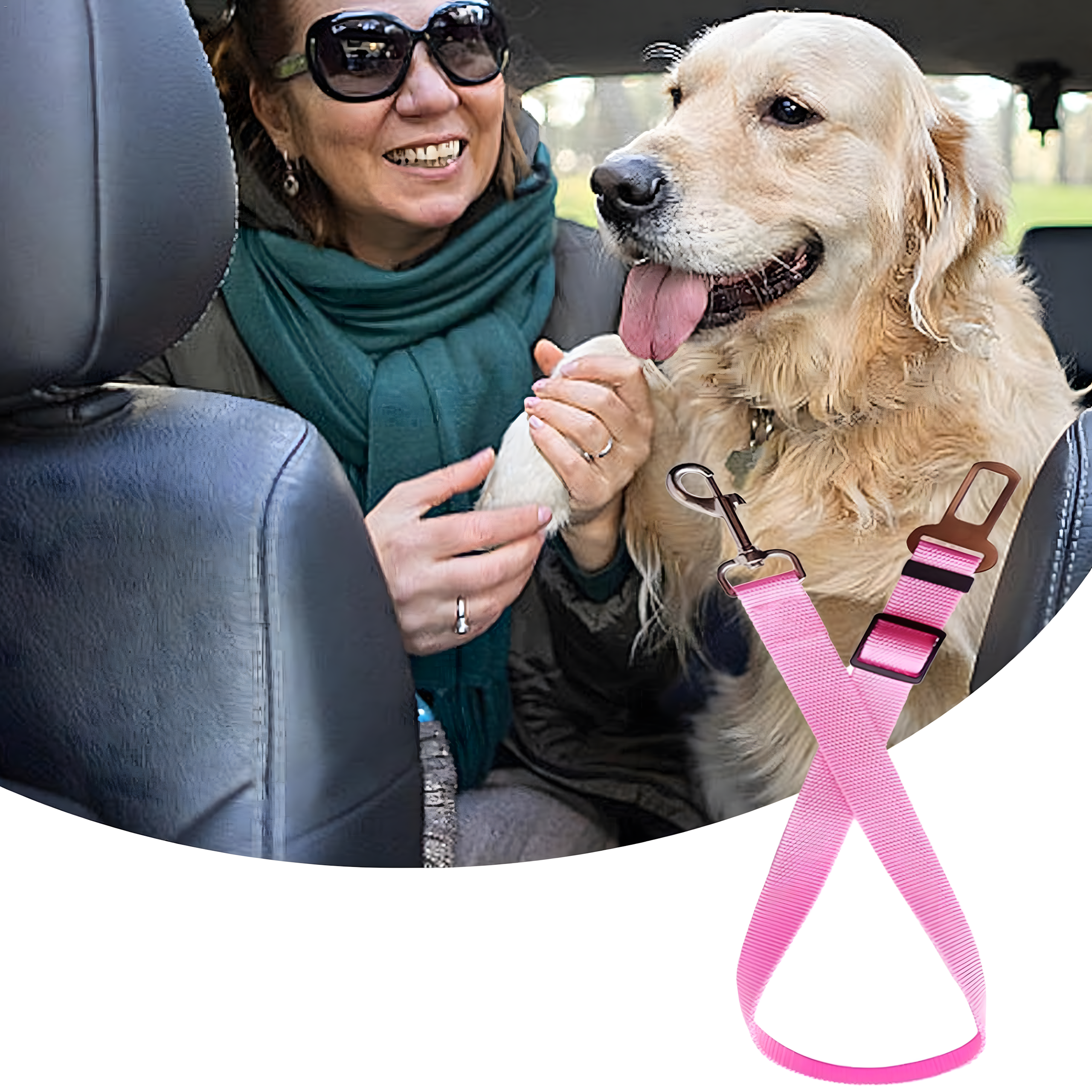 Turvavöö koertele ja kassidele autodele, reguleeritav rihm autodele