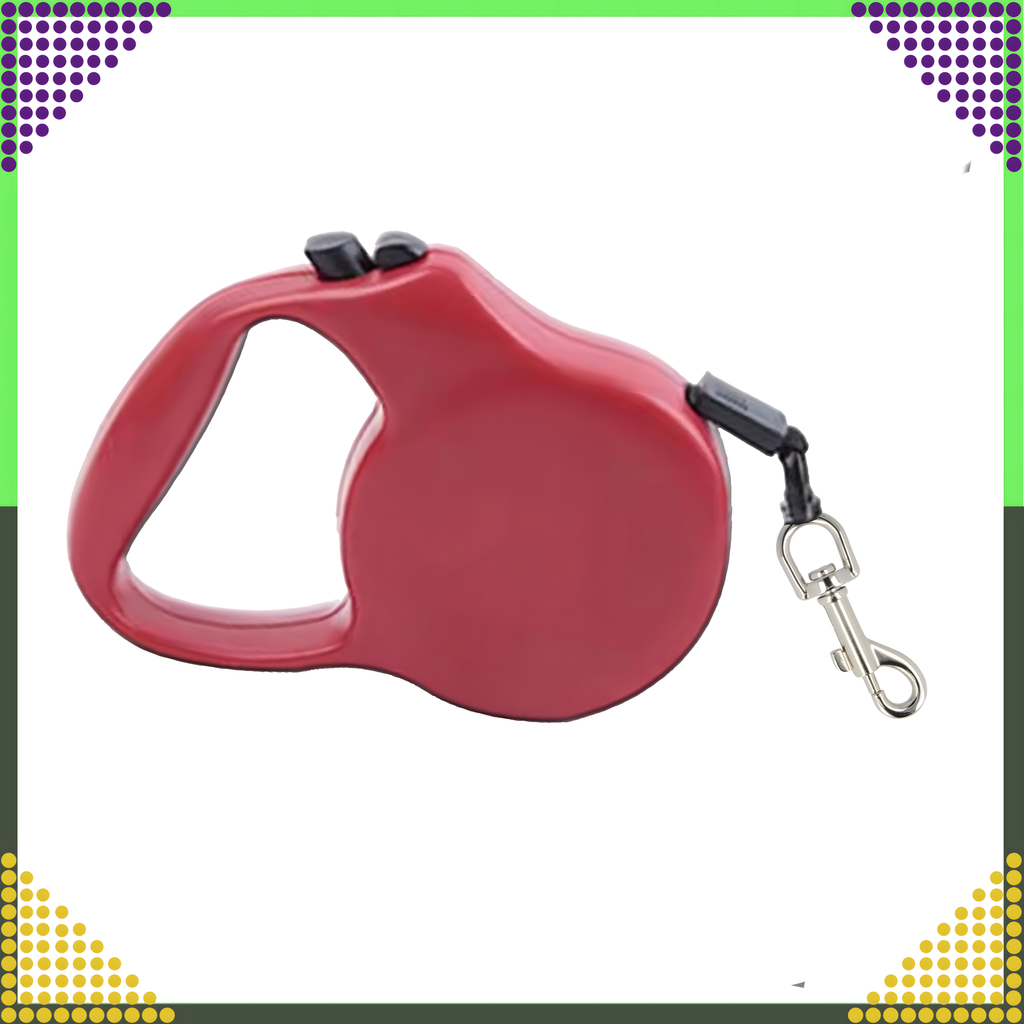 Strong Lightweight Retractable Tape Leash for Dog and Cat with Automatic Lock 5m