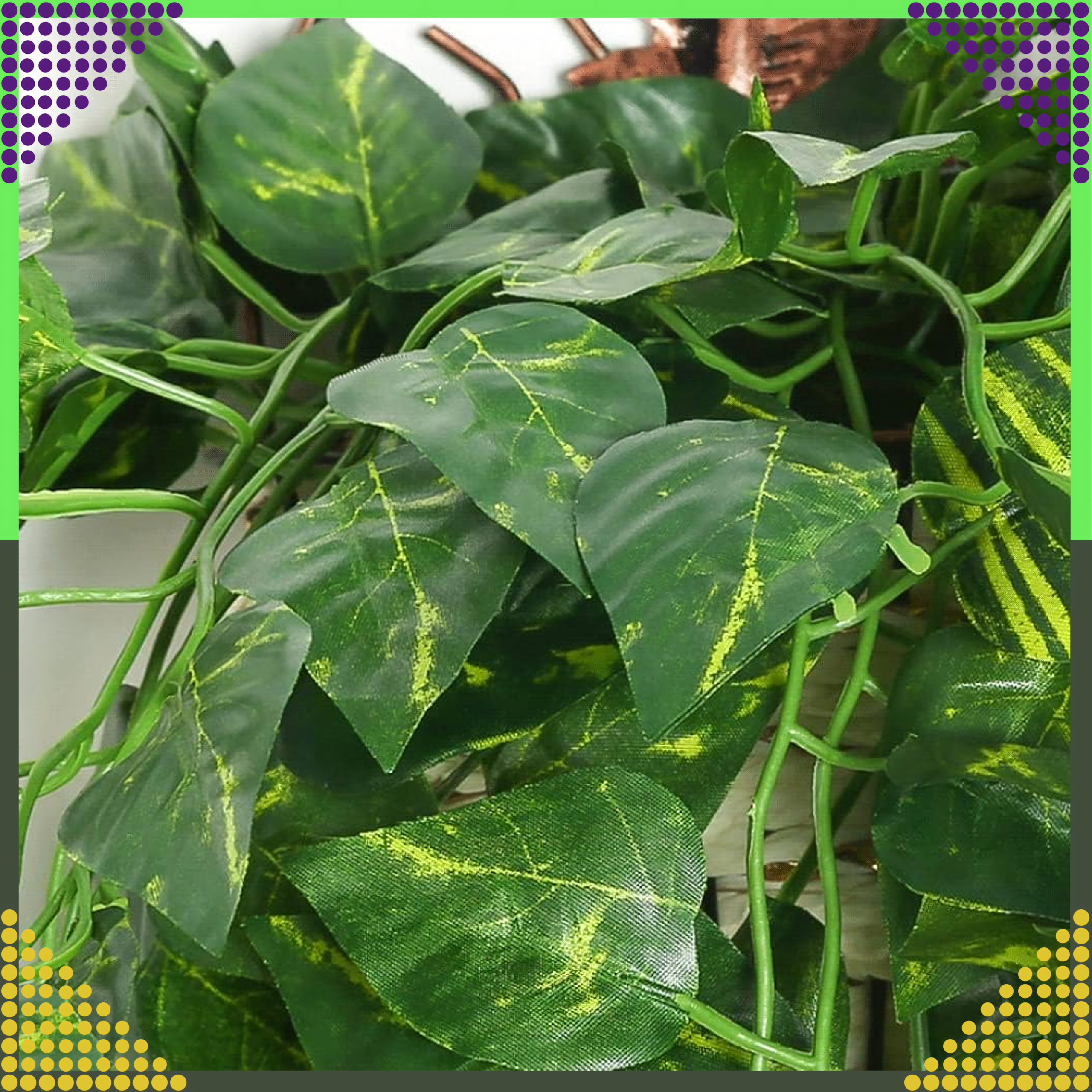 5x Artificial Ivy Wall Hanging Plant Leaves Decoration 11.5m