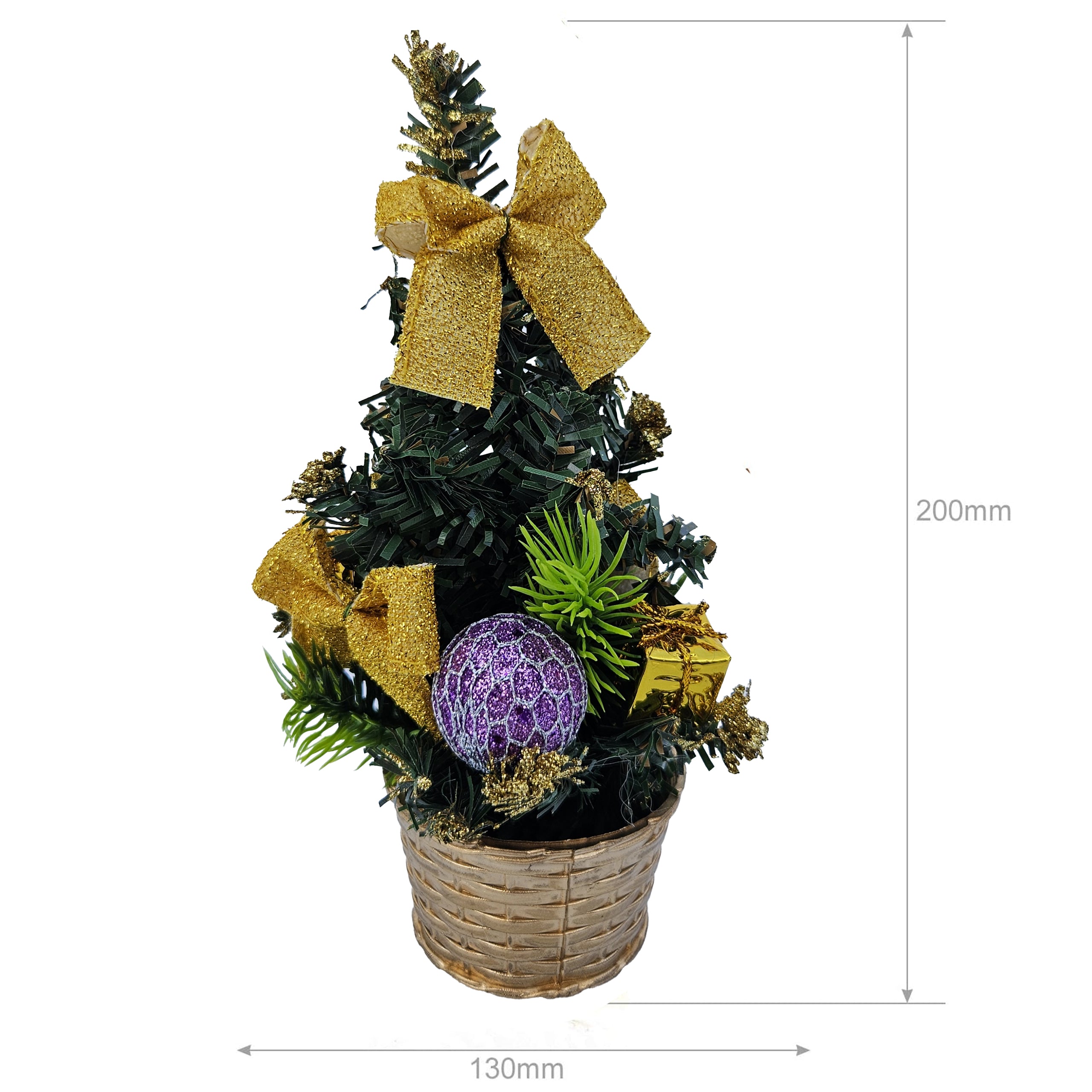 Jõulupuu lauale jõulukaunistused 20cm