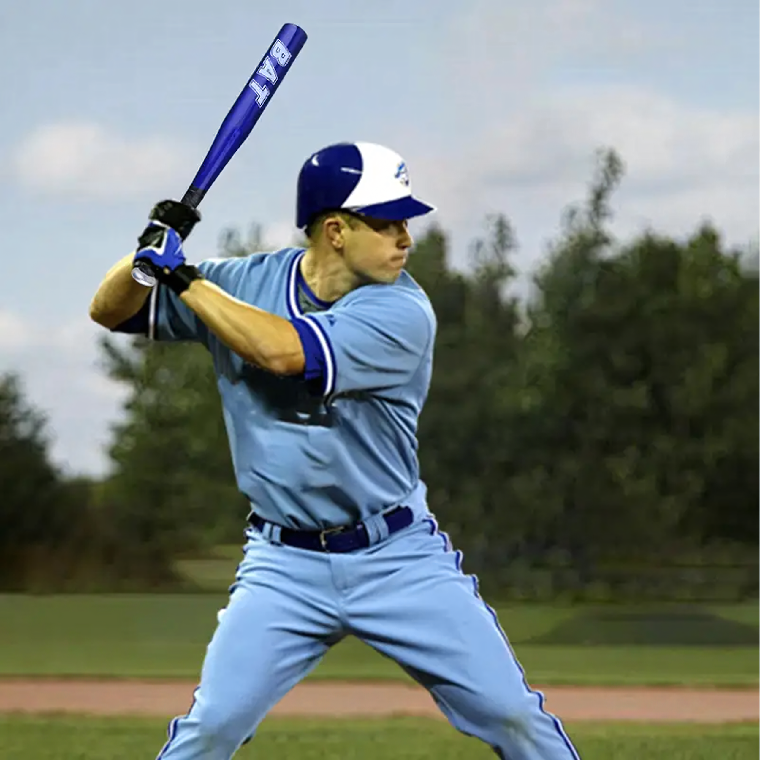 Pesapallikurikas alumiiniumist pesapallikurikas 25" 64cm treening sinine