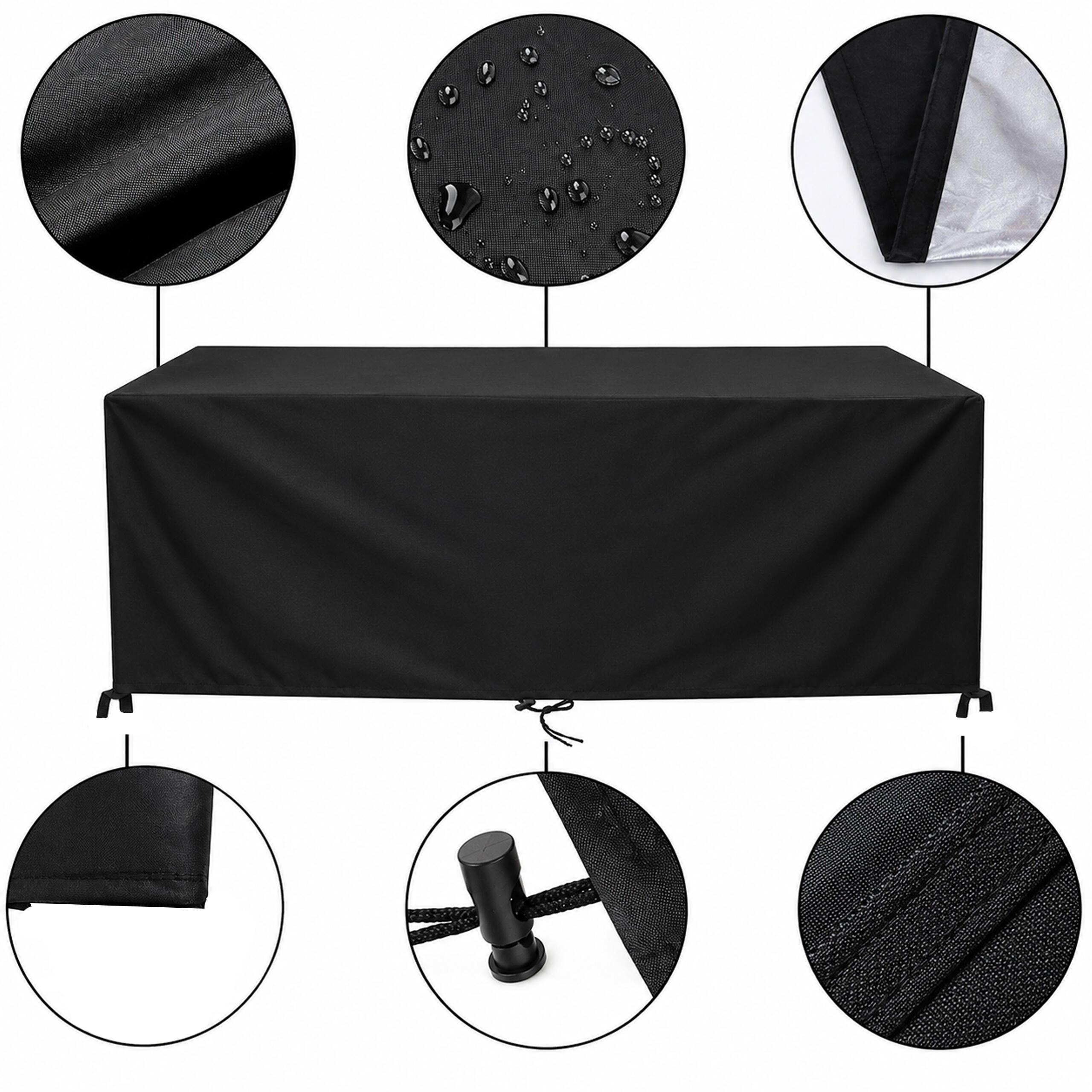 Waterproof Garden Furniture Cover for Catering Table 180x120x74 cm