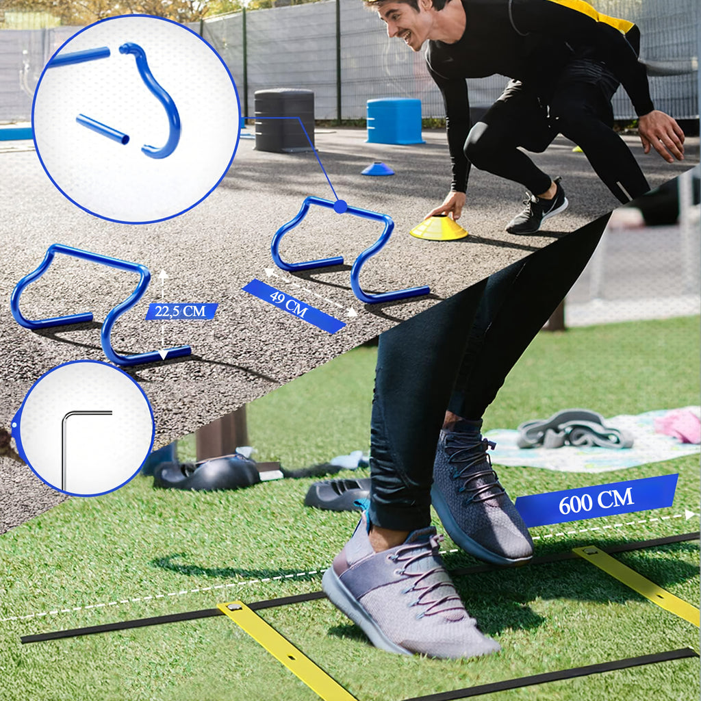 Large Training Set Trainer Cones Coordination Ladder XXL Hurdles