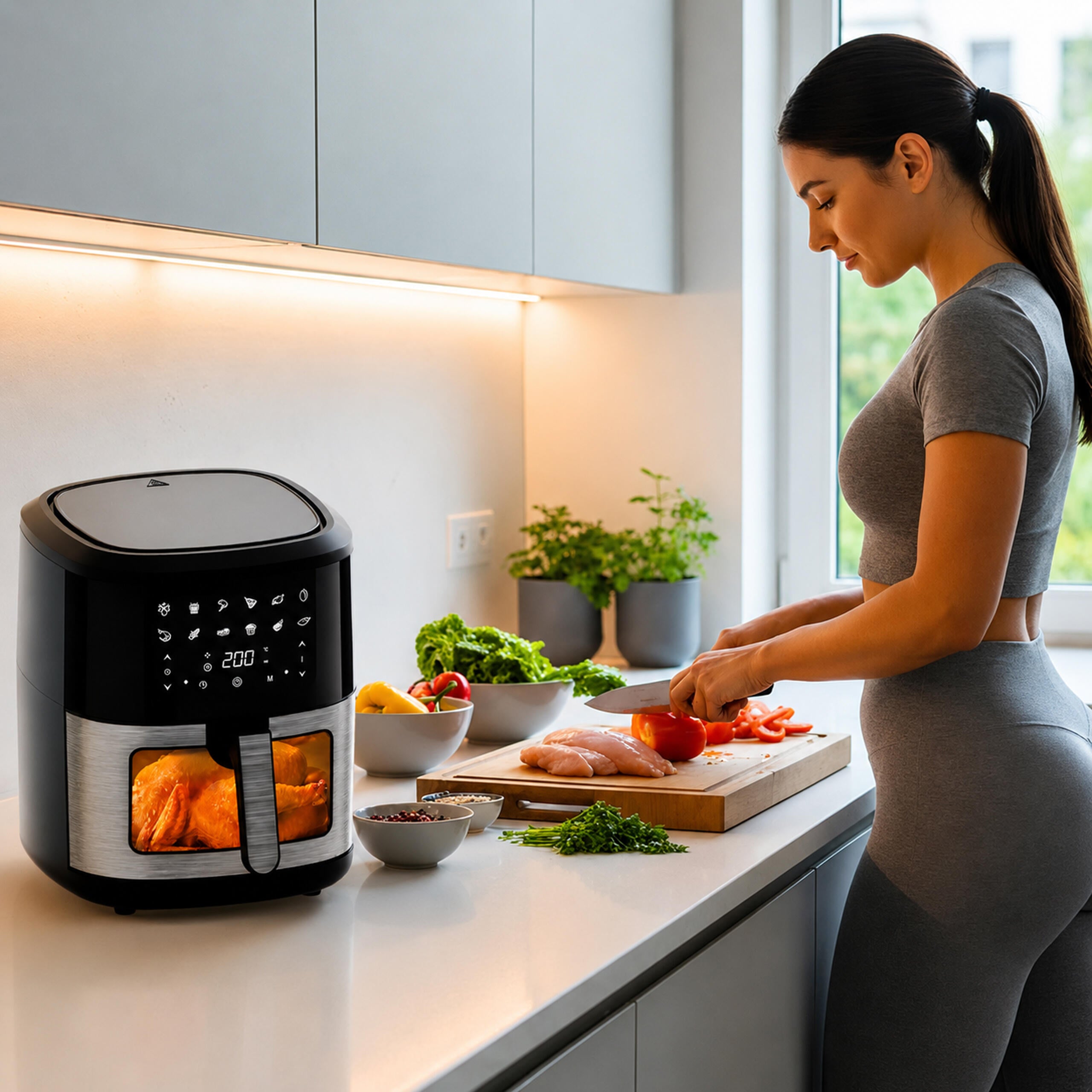 30x Air Fryer 6L 1500W with 12 Programs