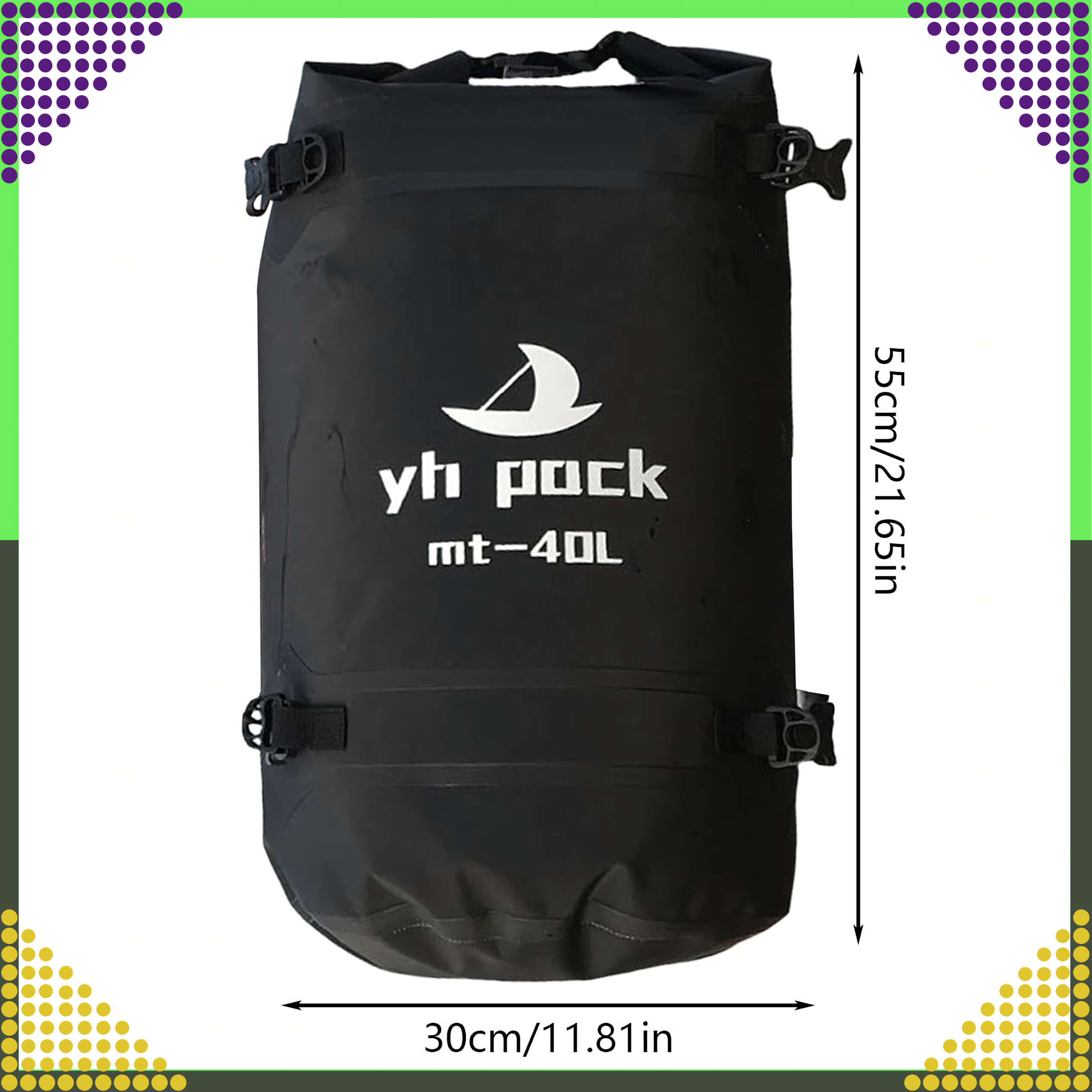 Veekindel mootorrattakott 40L