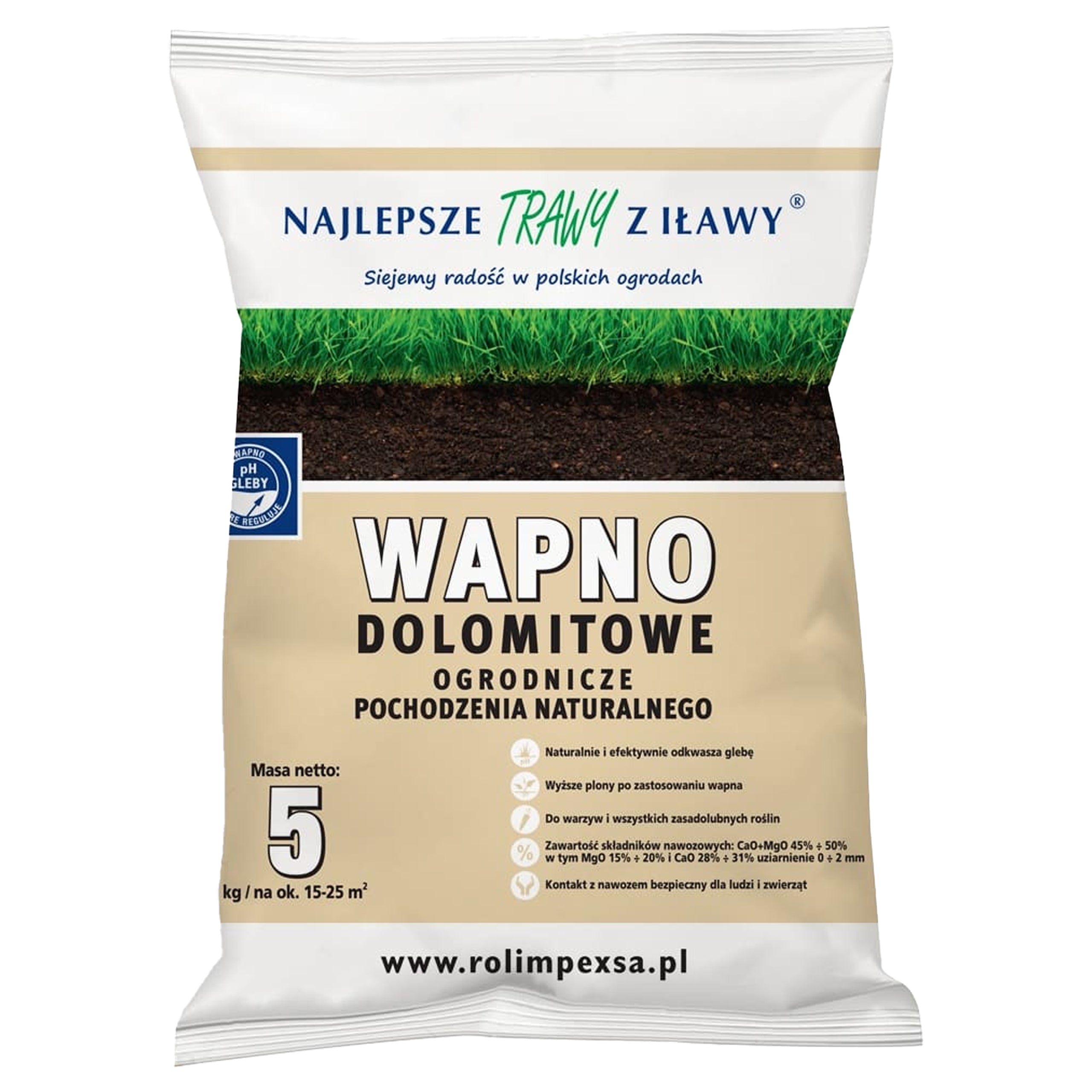 Premium dolomite lime horticultural garden natural eco fertilizer 5kg