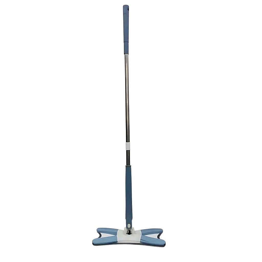 Flat Foldable Spin Mop with Twist Butterfly Wringer and Refill