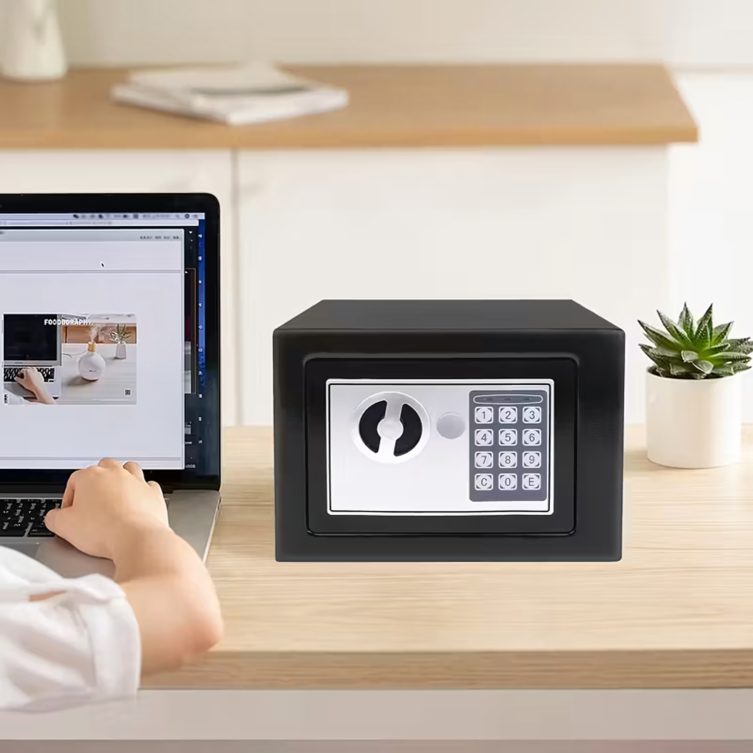 Kodukontori seif elektroonilise koodlukuga seif