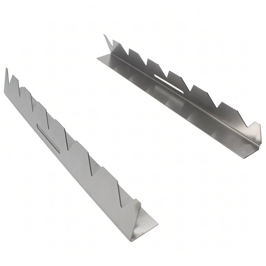 6x 6 Steel Skewers for Barbecue with Stand and Bag Set