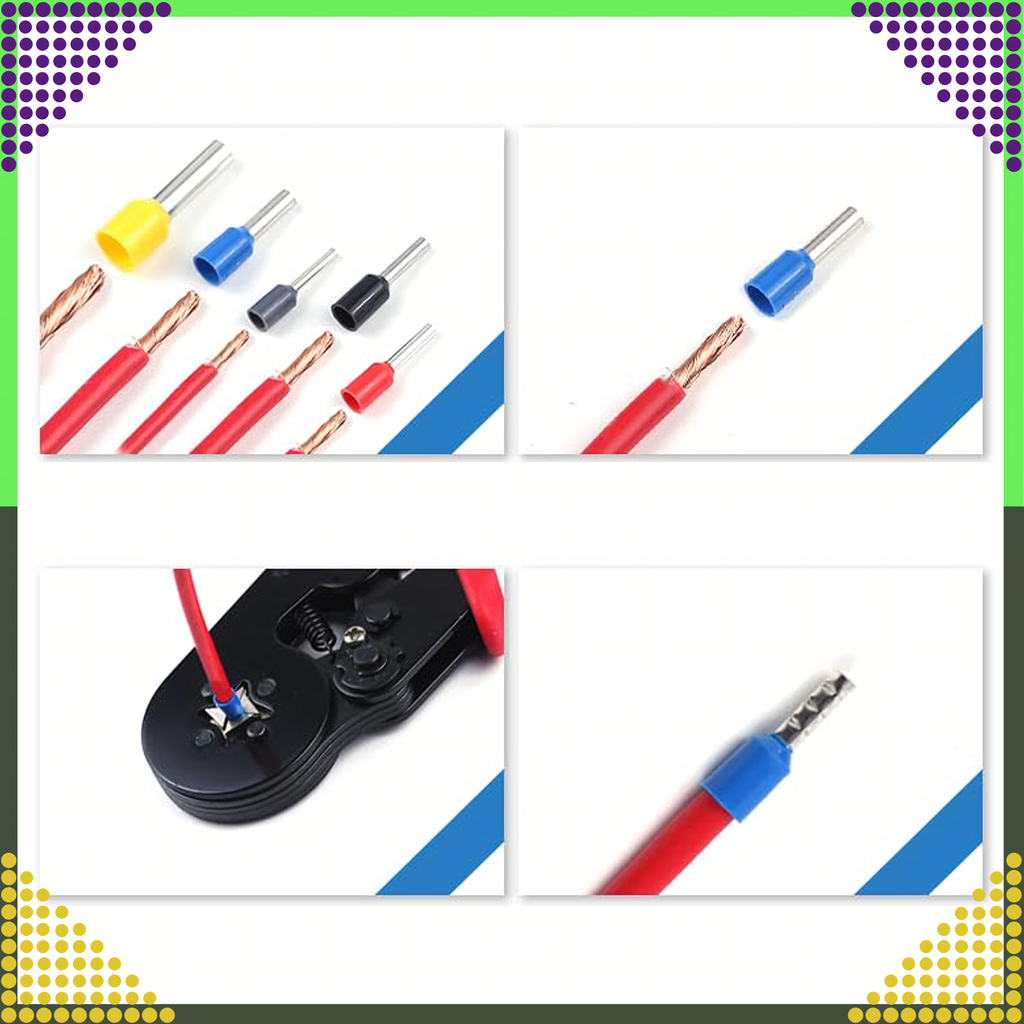 Isolatsiooniga kaablikingad 1200 tk värvides