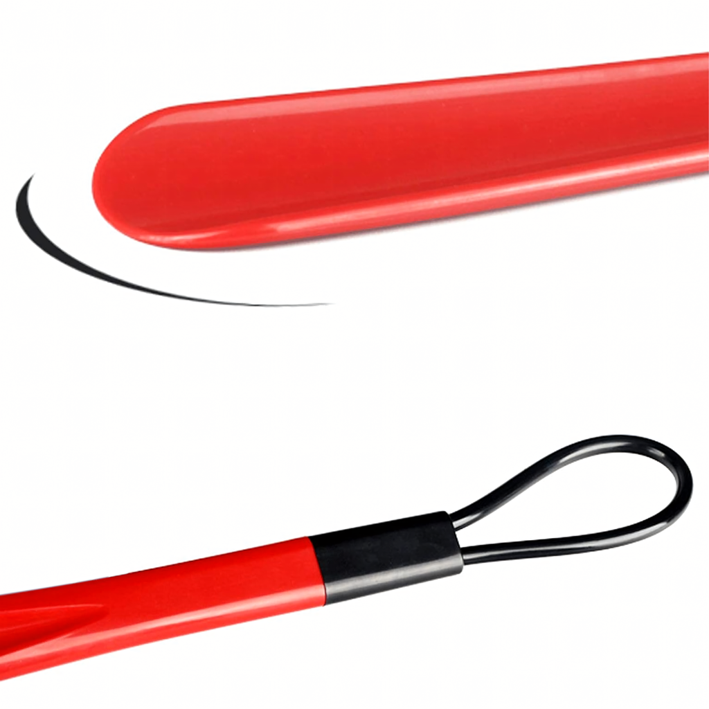 Shoehorn Plastic Red 48 cm Long with Hook