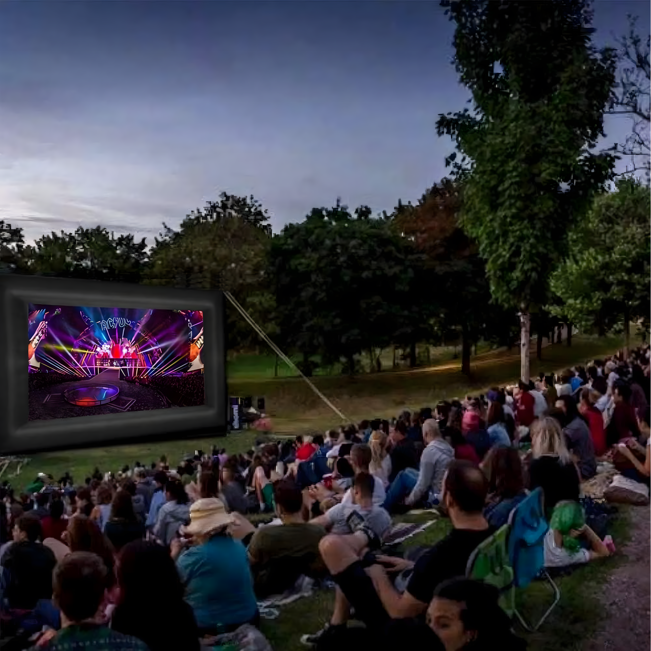 Large Inflatable Movie Projection Screen for Projector with Blower