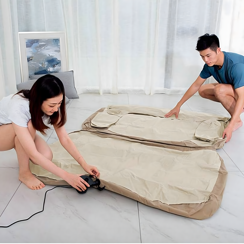 Inflatable Mattress Double Sofa Convertible Sleeping Bed for Fish Beach