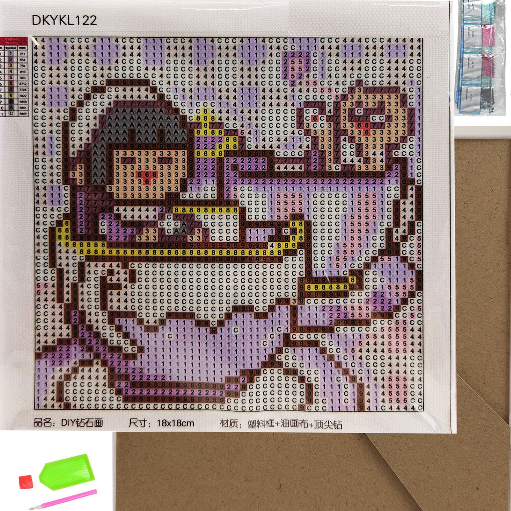 Teemanttikand 17.5x17.5 Teemantmaal Mosaiik Teemantpilt raamiga